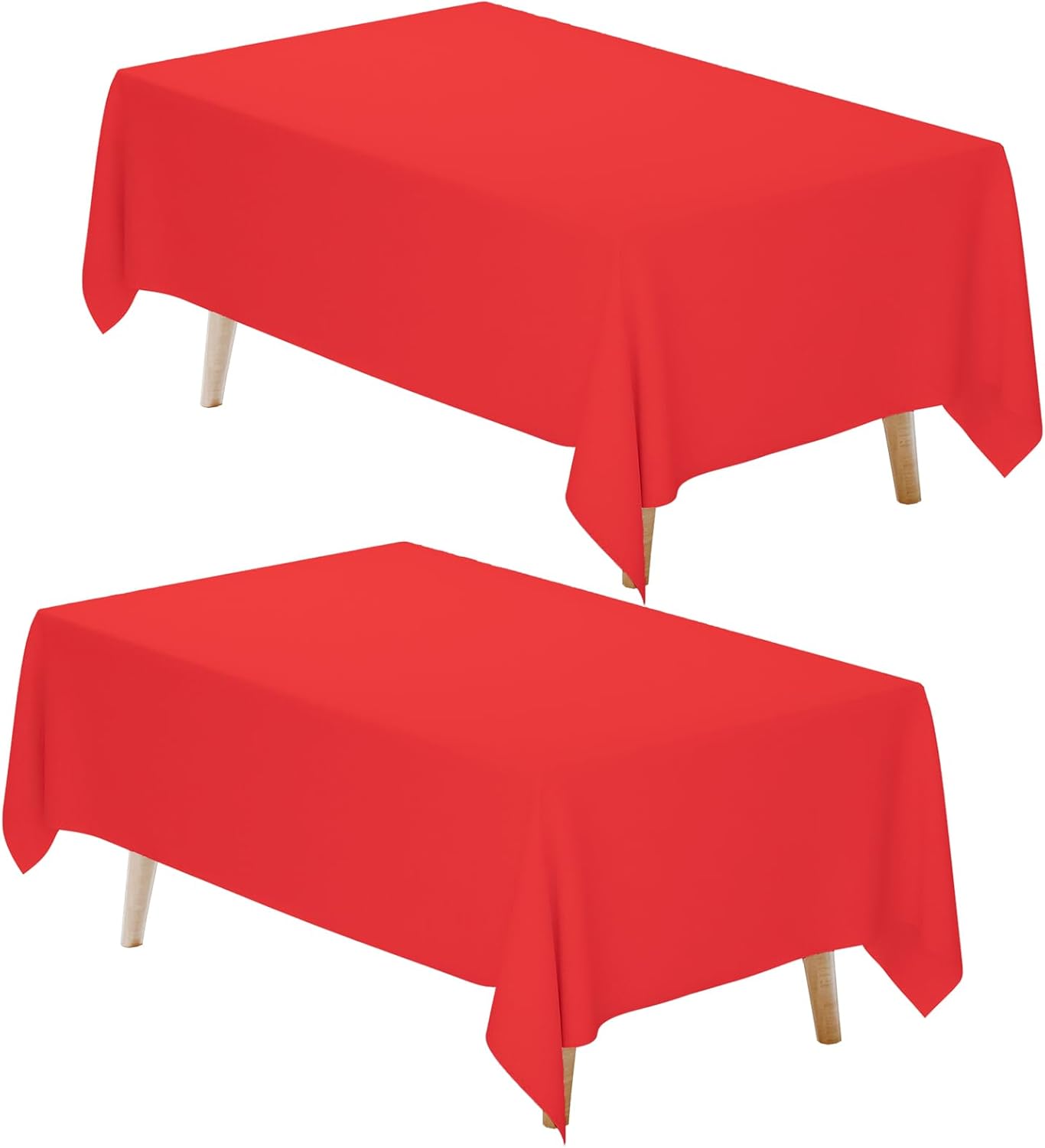 Fixwal 120 Inch Black Round Tablecloth, 6 Pack Round Table Cloth Polyester Fabric Washable Table Covers for New Year Decorations, Party, Banquet