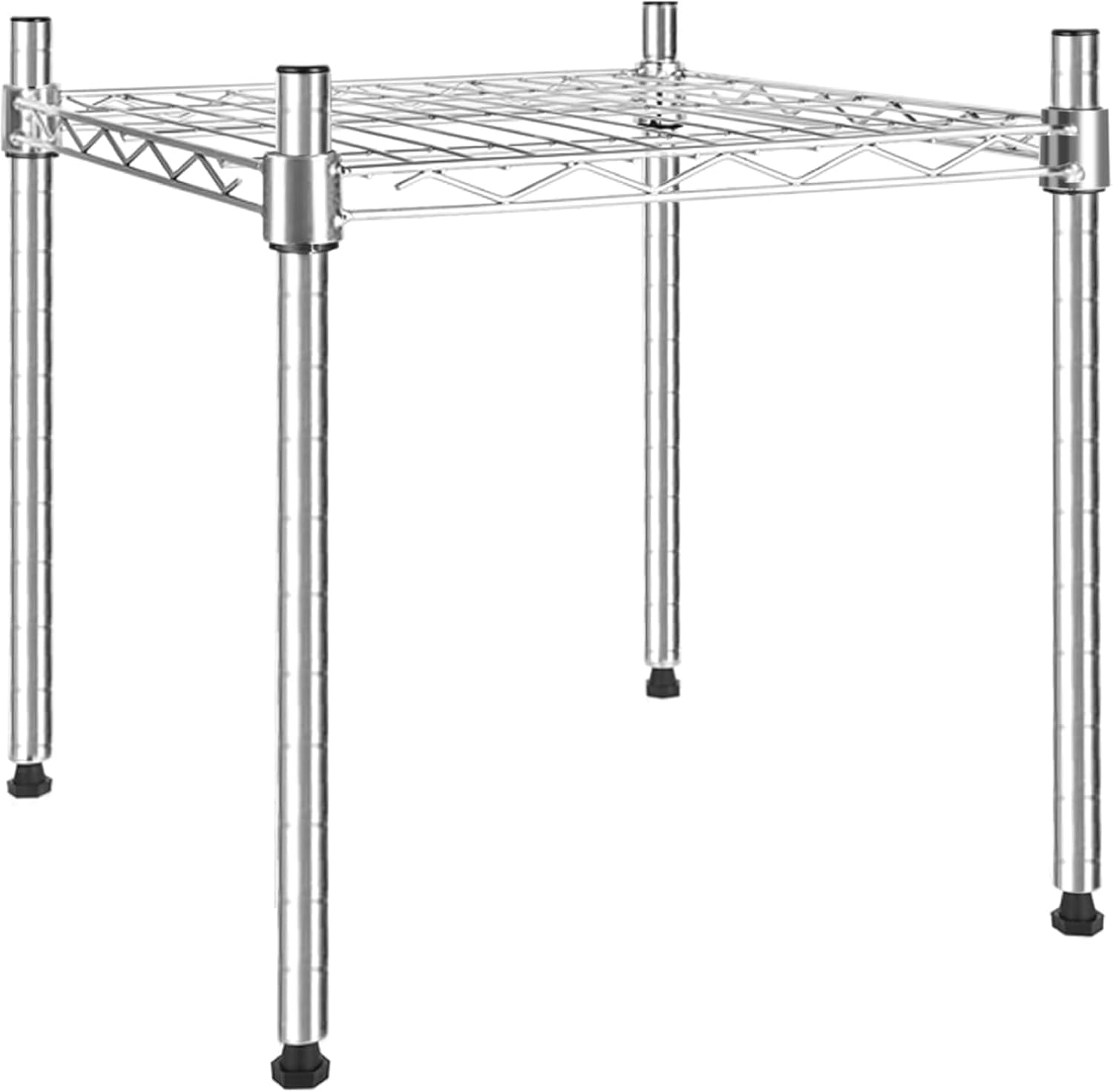 Simple Deluxe Heavy Duty 3-Shelf Shelving Unit with Wheels, Adjustable Steel Wire Shelving