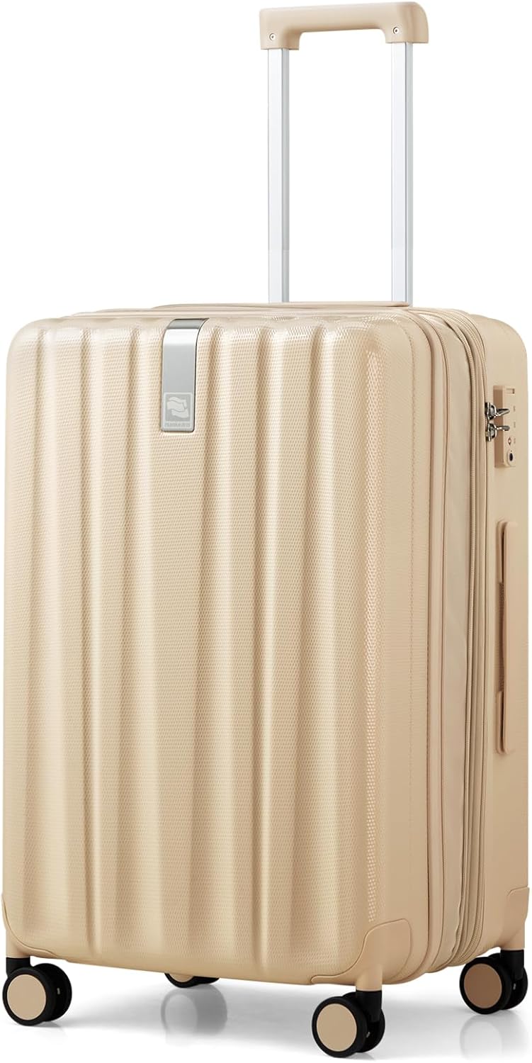 Hanke Luggage Sets 2 piece Carry On Luggage with Wheels PC Hard Shell Suitcases Lightweight Checked Travel Luggage Large Travel Suitcase Woman Men