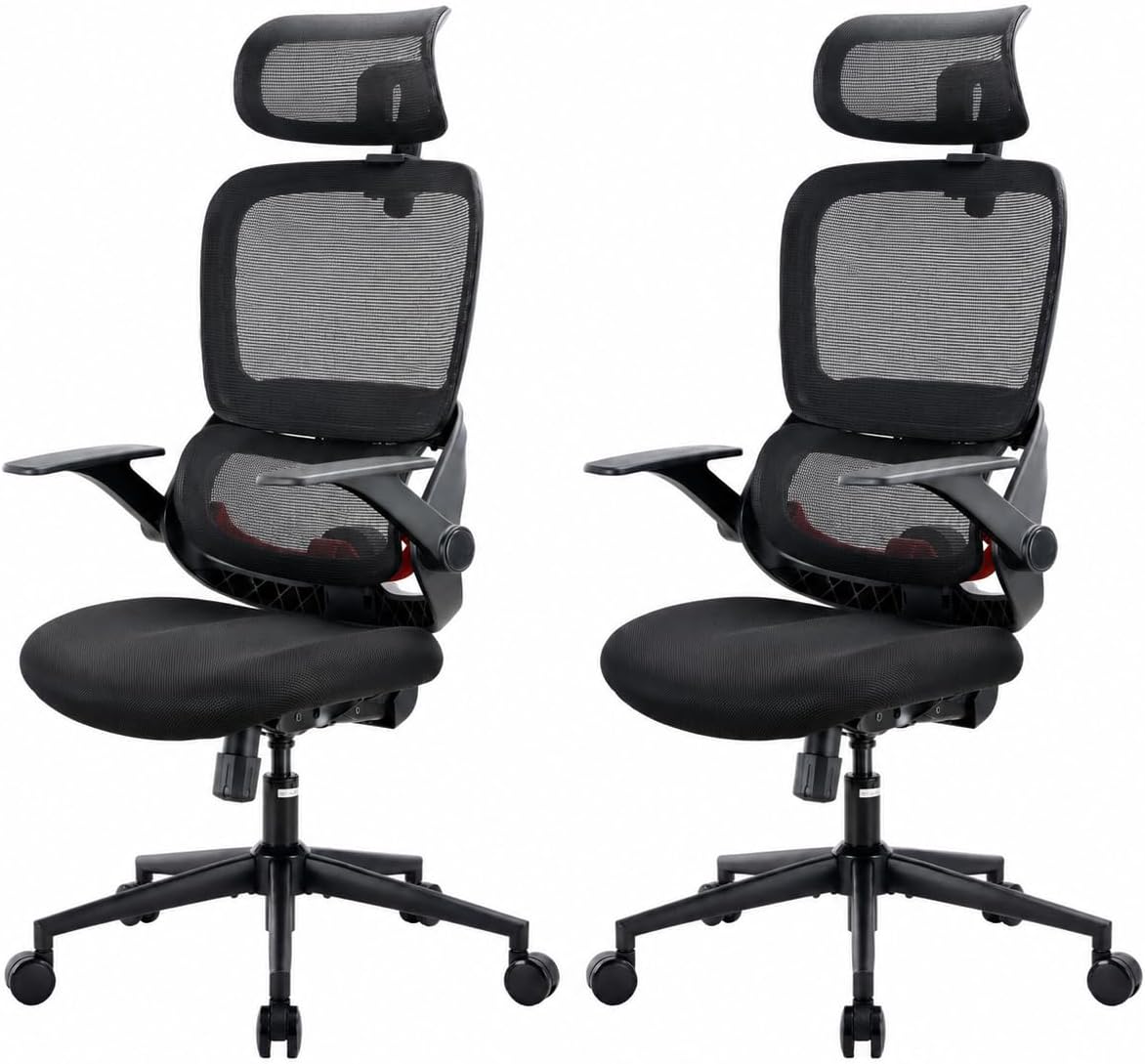 SIHOO M57 Ergonomic Mesh Office Chair, High Back Home Desk Chair with 3D Armrests, Lumbar Support and Adjustable Headrest, Comfortable Computer Chair