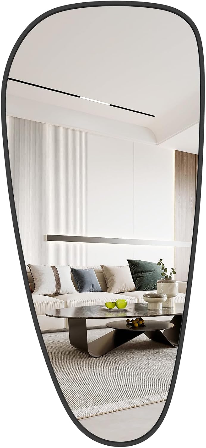 WallBeyond Asymmetrical Mirror, Irregular Mirror Full Length, Boho Wall Mirrors Decorative for Bedroom Living Room Entryway Hall
