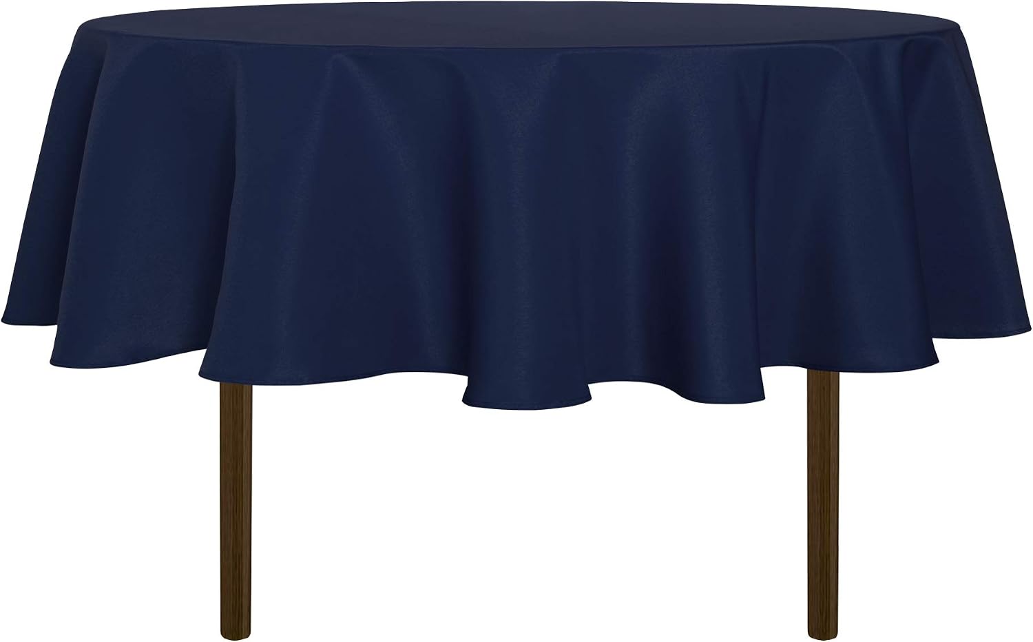 sancua 6 Pack Round Tablecloth 120 Inch White, Stain and Wrinkle Resistant Table Cloth - Washable Polyester Table Cover for Dining Tables