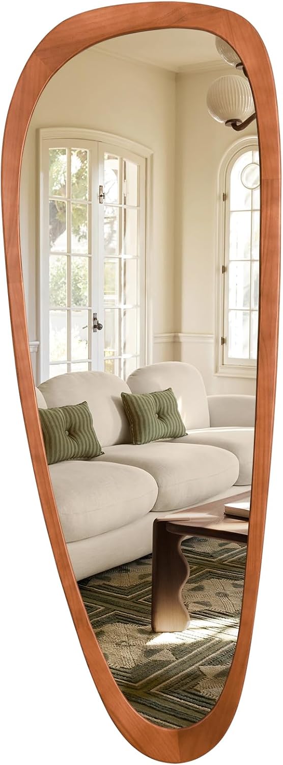 WallBeyond Asymmetrical Mirror, Irregular Mirror Full Length, Boho Wall Mirrors Decorative for Bedroom Living Room Entryway Hall