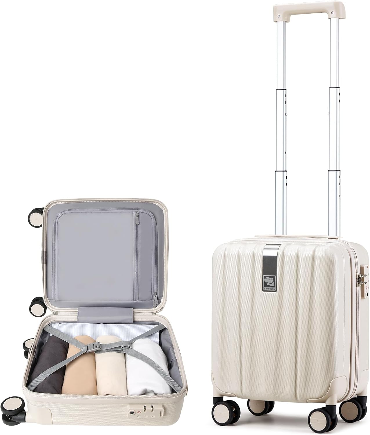 Hanke Luggage Sets 2 piece Carry On Luggage with Wheels PC Hard Shell Suitcases Lightweight Checked Travel Luggage Large Travel Suitcase Woman Men
