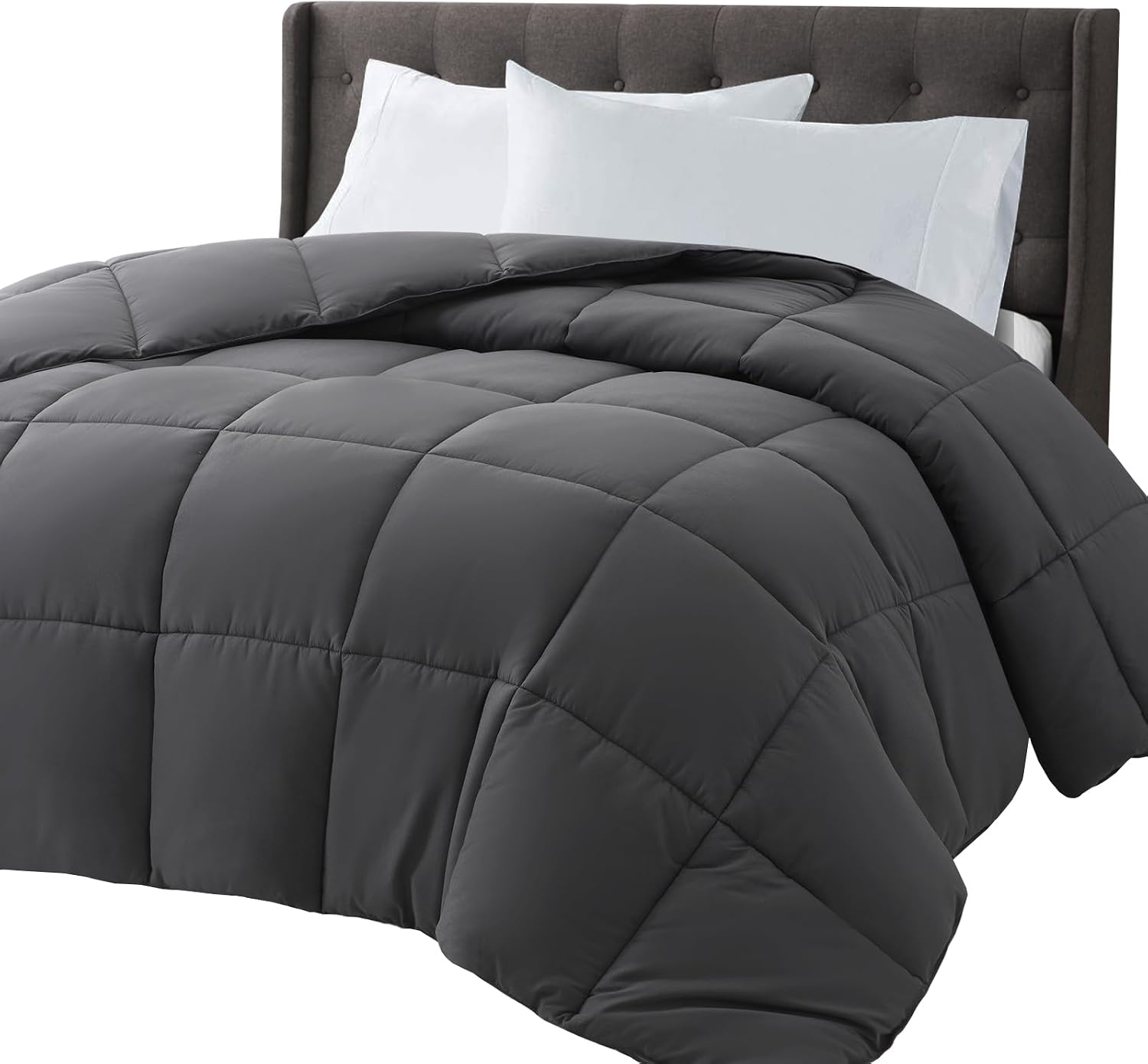 COHOME Oversized King Cooling Comforter - Down Alternative Duvet Insert, All-Season Quilted Comforter, Luxury Hotel Breathable Soft Blanket