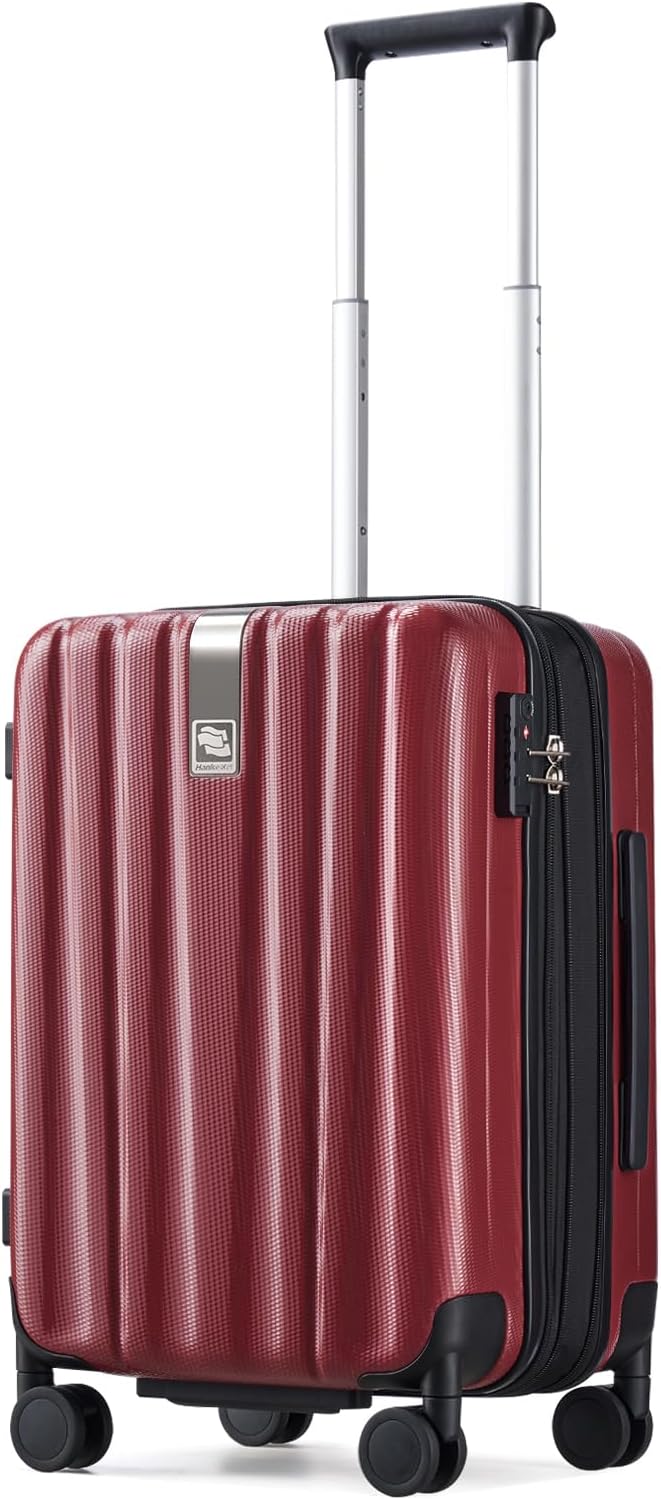 Hanke Luggage Sets 2 piece Carry On Luggage with Wheels PC Hard Shell Suitcases Lightweight Checked Travel Luggage Large Travel Suitcase Woman Men