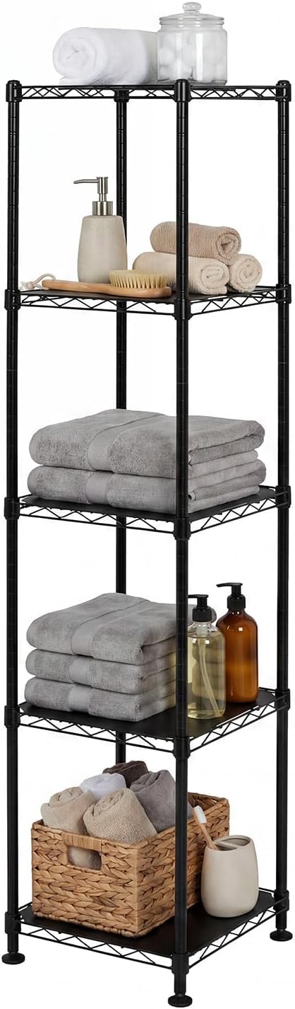 SafeRacks NSF 4-Tier Heavy Duty Steel Wire Rack with Wheels (24"x60"x72")