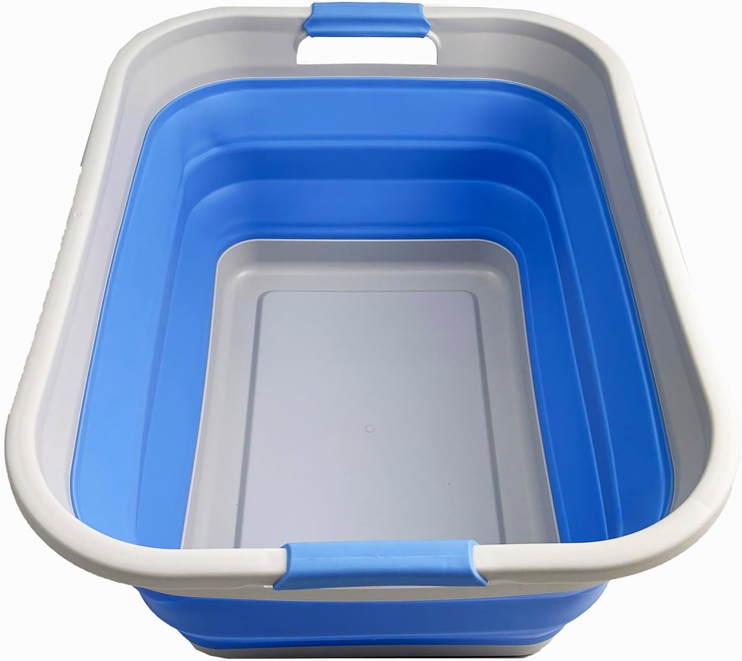 SAMMART 41L (10.8 gallon) Collapsible Plastic Laundry Basket-Foldable Pop Up Storage Container/Organizer-Portable Washing Tub-Space Saving Hamper