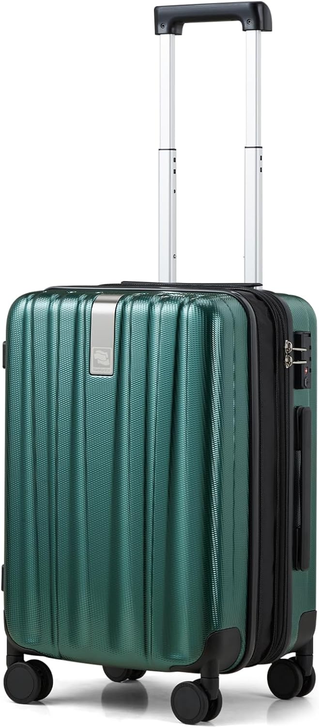 Hanke Luggage Sets 2 piece Carry On Luggage with Wheels PC Hard Shell Suitcases Lightweight Checked Travel Luggage Large Travel Suitcase Woman Men