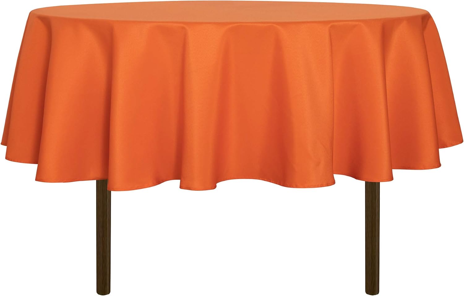 sancua 6 Pack Round Tablecloth 120 Inch White, Stain and Wrinkle Resistant Table Cloth - Washable Polyester Table Cover for Dining Tables