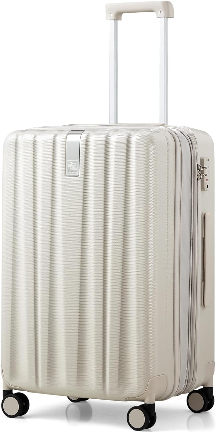 Hanke Luggage Sets 2 piece Carry On Luggage with Wheels PC Hard Shell Suitcases Lightweight Checked Travel Luggage Large Travel Suitcase Woman Men