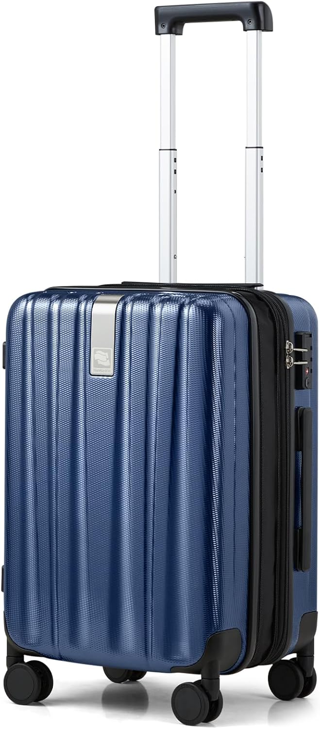 Hanke Luggage Sets 2 piece Carry On Luggage with Wheels PC Hard Shell Suitcases Lightweight Checked Travel Luggage Large Travel Suitcase Woman Men