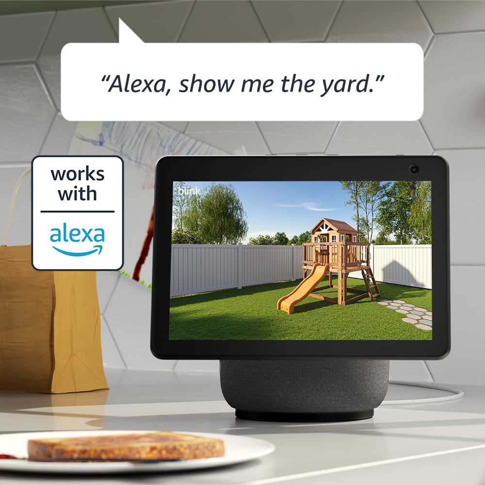 Like-New Blink Outdoor 4 - Wireless smart security camera, two-year battery, 1080p HD day and infrared night live view, two-way talk - 2 camera system