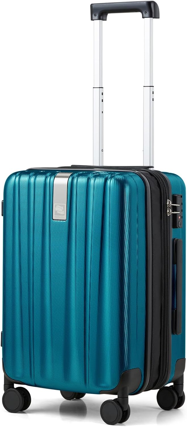 Hanke Luggage Sets 2 piece Carry On Luggage with Wheels PC Hard Shell Suitcases Lightweight Checked Travel Luggage Large Travel Suitcase Woman Men