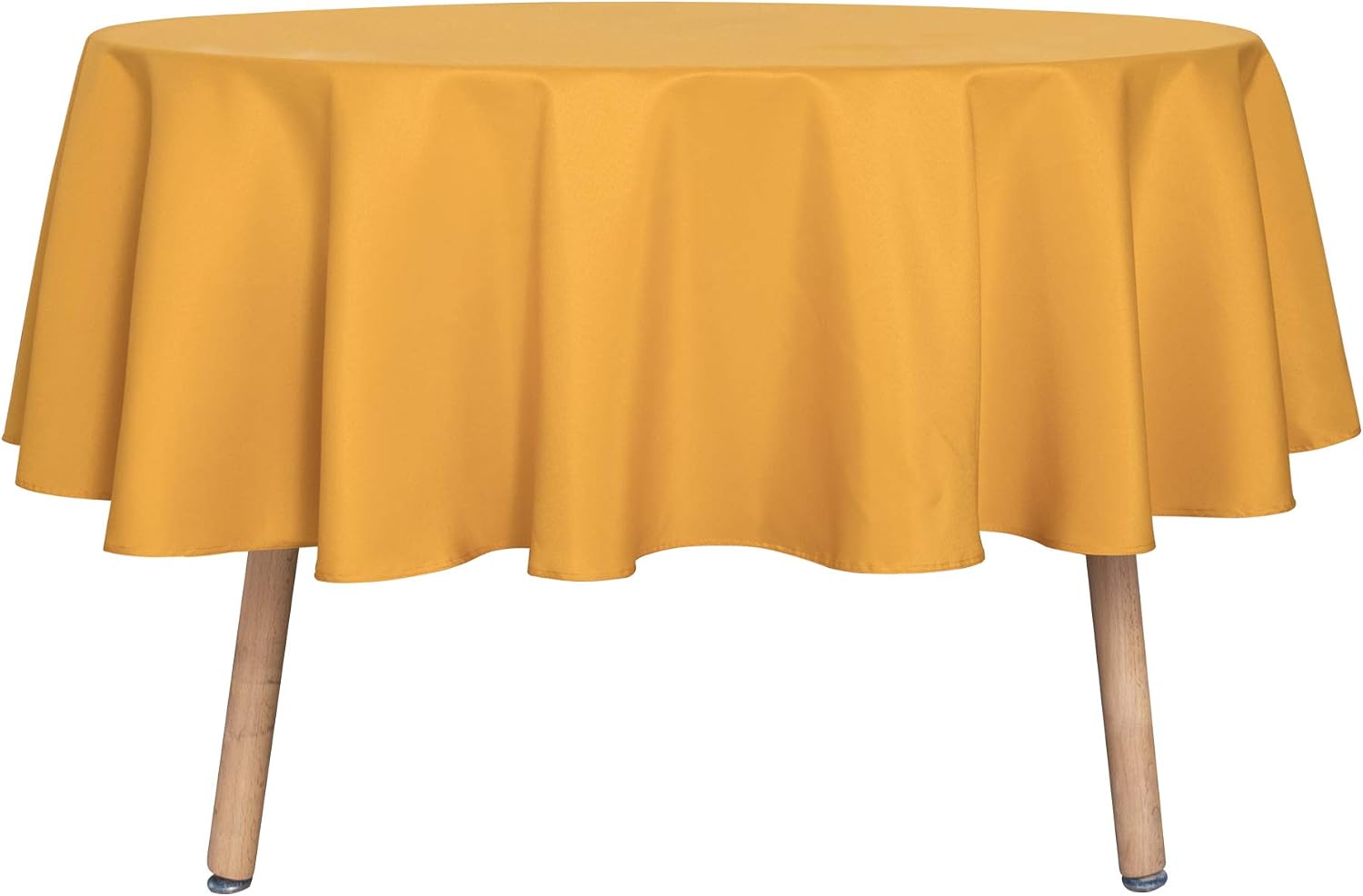 sancua 6 Pack Round Tablecloth 120 Inch White, Stain and Wrinkle Resistant Table Cloth - Washable Polyester Table Cover for Dining Tables
