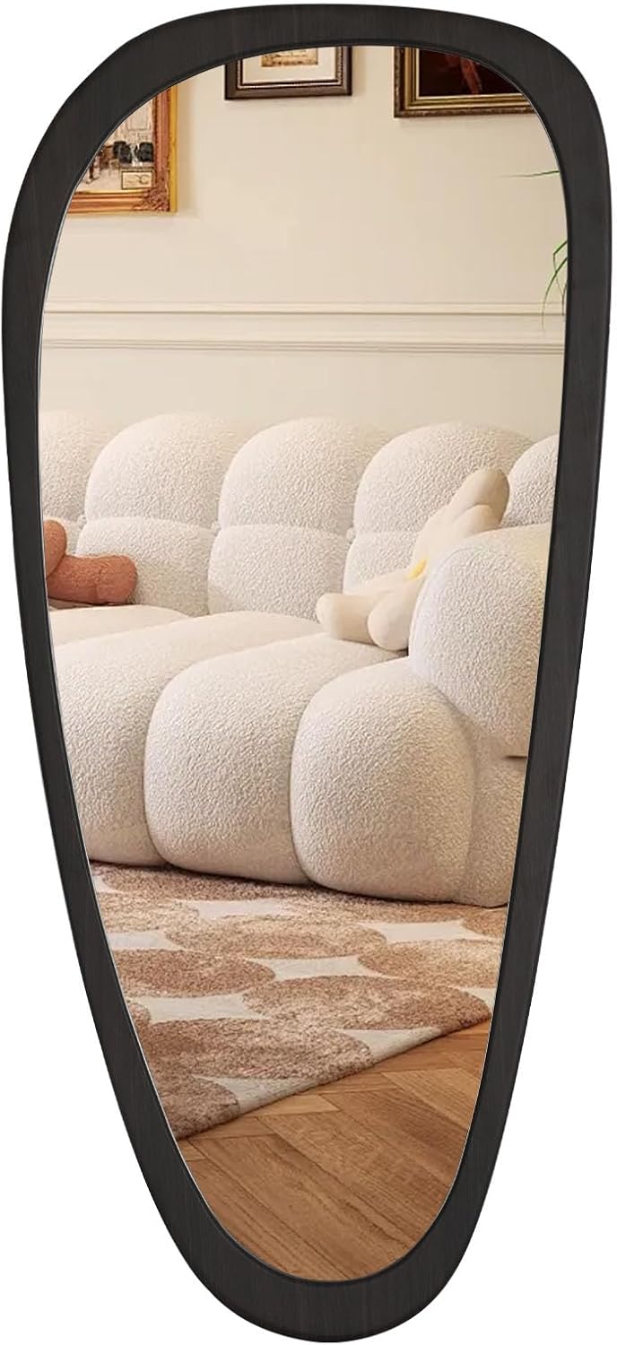 WallBeyond Asymmetrical Mirror, Irregular Mirror Full Length, Boho Wall Mirrors Decorative for Bedroom Living Room Entryway Hall