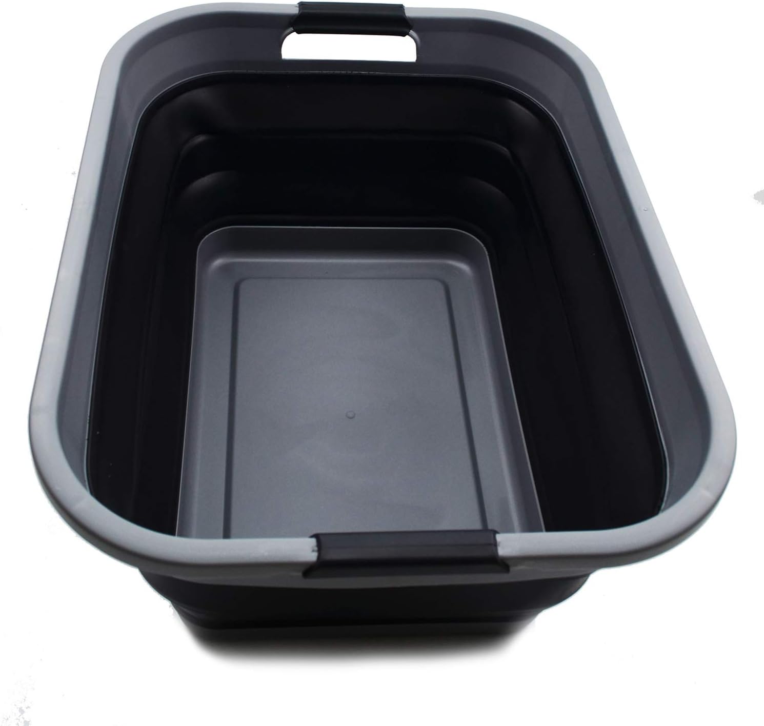 SAMMART 41L (10.8 gallon) Collapsible Plastic Laundry Basket-Foldable Pop Up Storage Container/Organizer-Portable Washing Tub-Space Saving Hamper