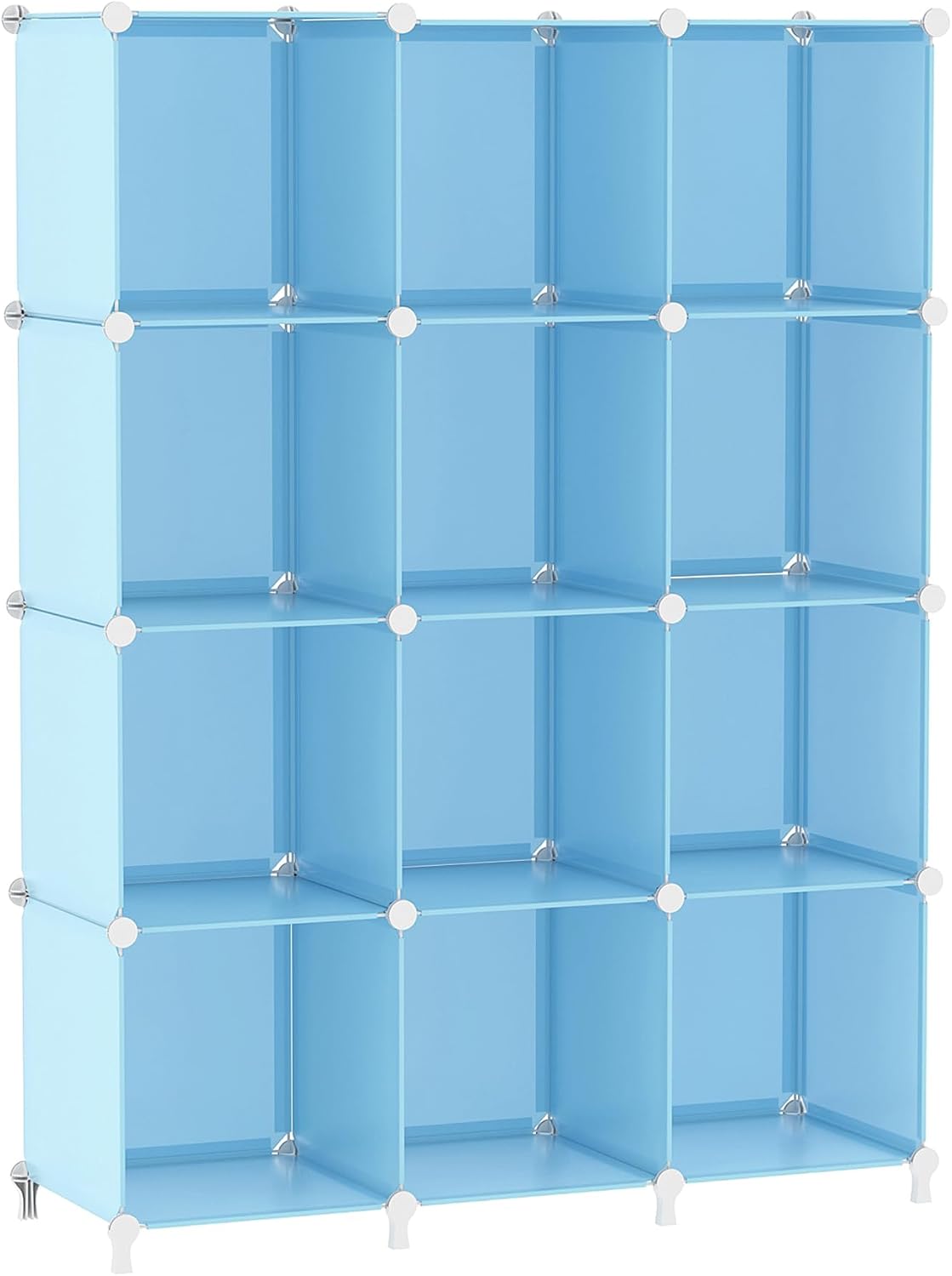 AWTATOS 12 Cube Storage Organizer, Closet Organizer Storage Shelves, Black, Portable Closet, DIY Stackable Storage Cubes Shelve