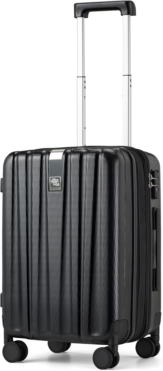 Hanke Luggage Sets 2 piece Carry On Luggage with Wheels PC Hard Shell Suitcases Lightweight Checked Travel Luggage Large Travel Suitcase Woman Men