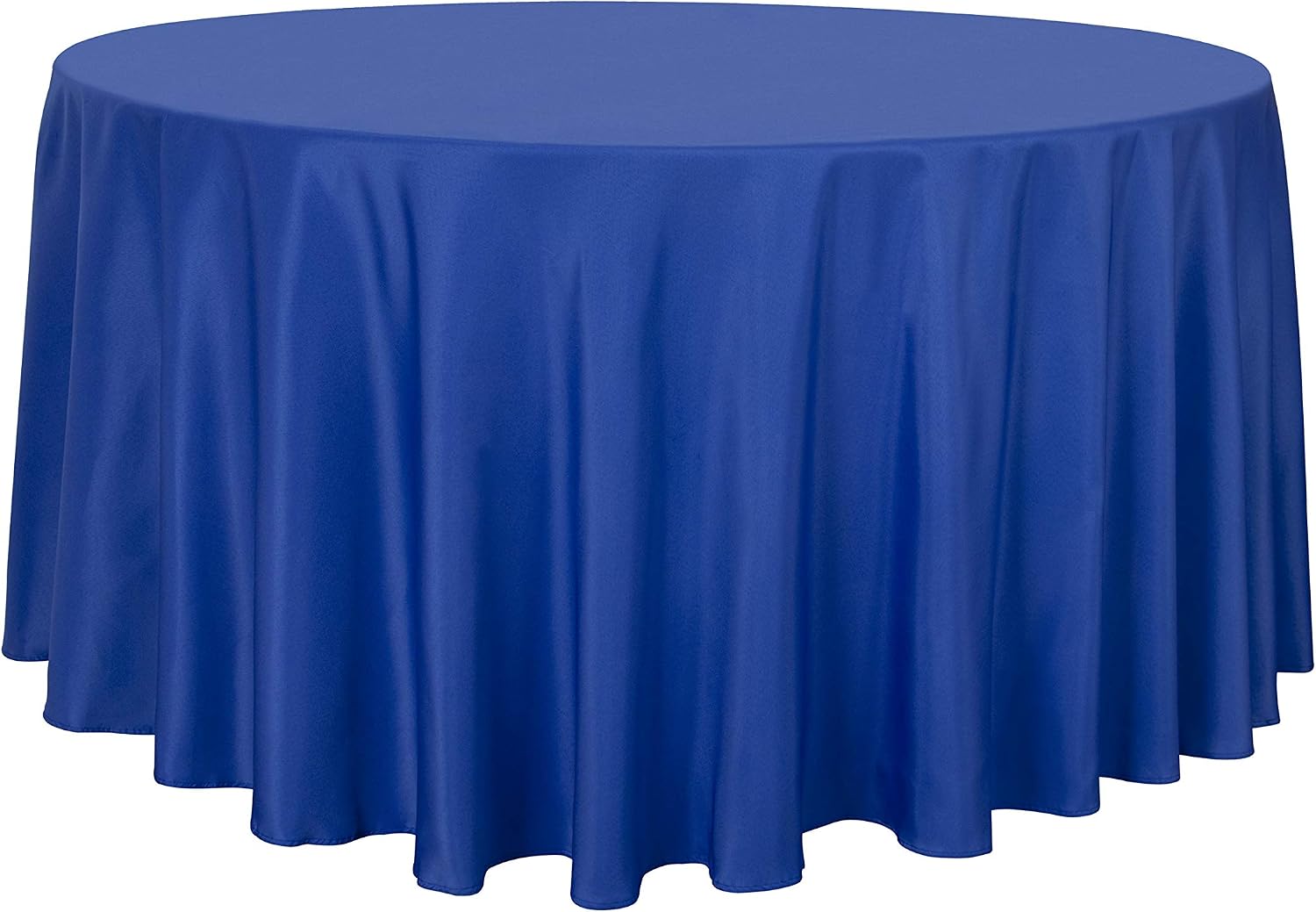 sancua 6 Pack Round Tablecloth 120 Inch White, Stain and Wrinkle Resistant Table Cloth - Washable Polyester Table Cover for Dining Tables