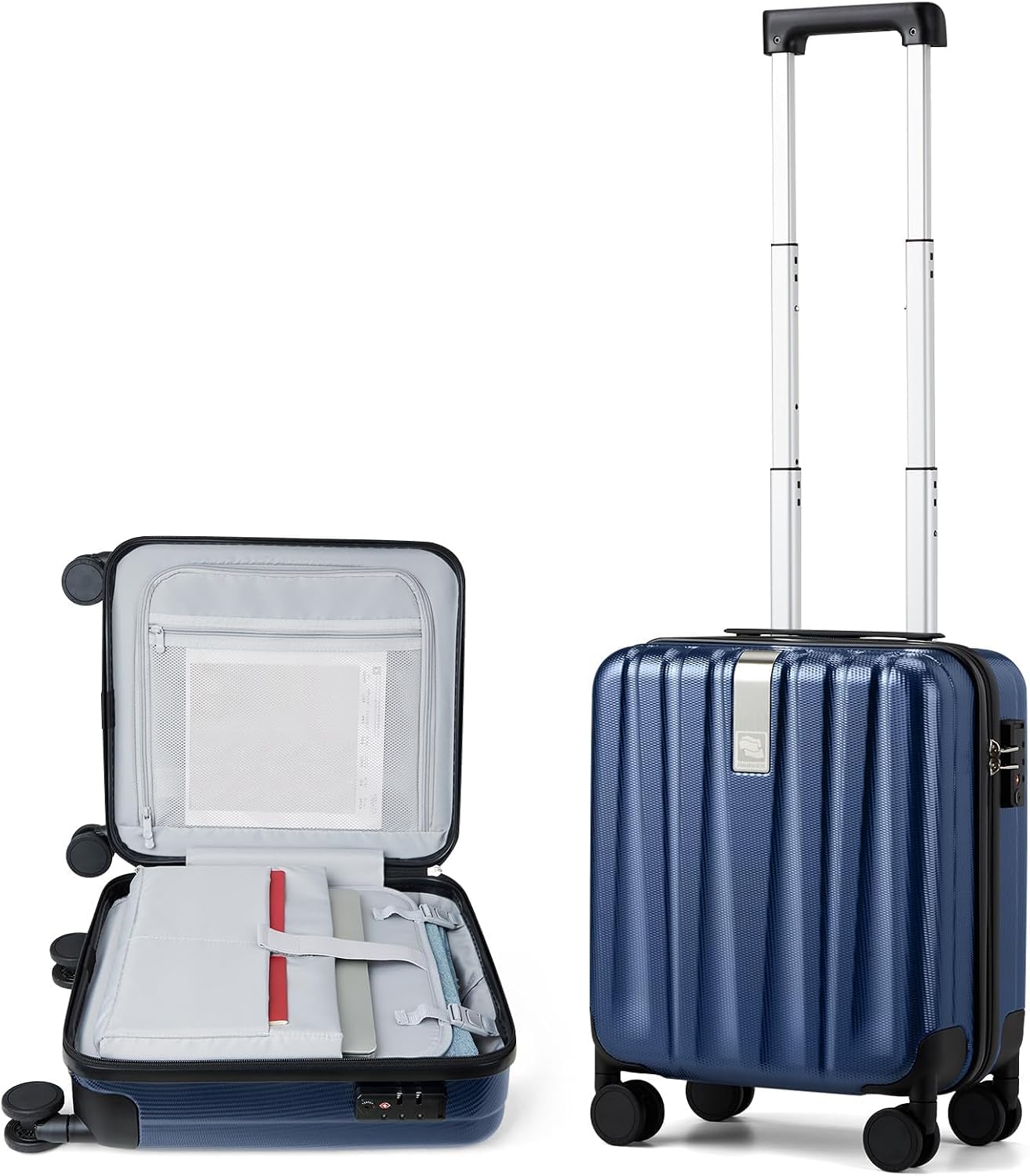 Hanke Luggage Sets 2 piece Carry On Luggage with Wheels PC Hard Shell Suitcases Lightweight Checked Travel Luggage Large Travel Suitcase Woman Men