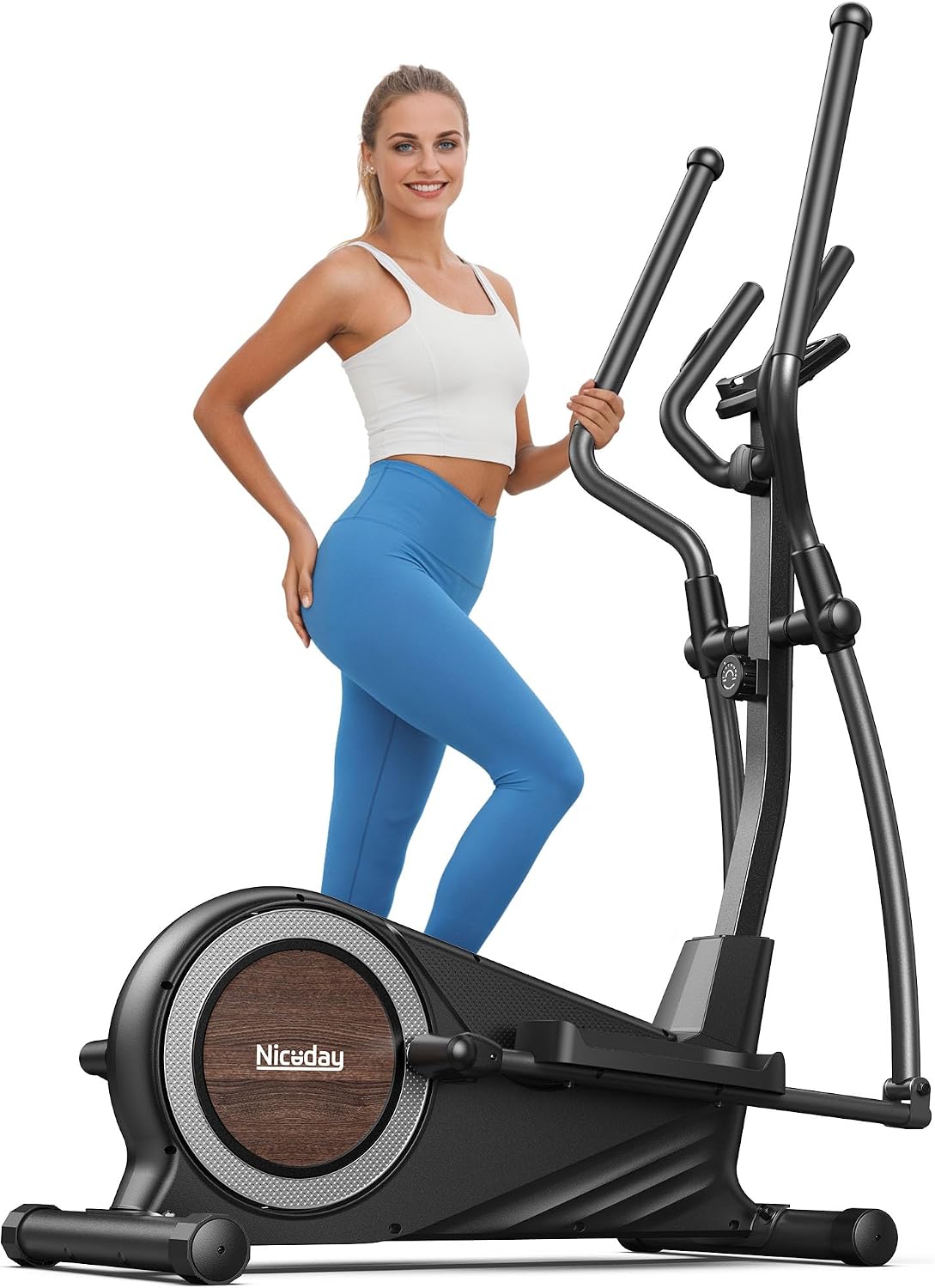Niceday Elliptical Exercise Machine, Elliptical Machine for Home, Magnetic Elliptical Trainer with 15.5IN-19IN Stride, 16 Resistance Levels