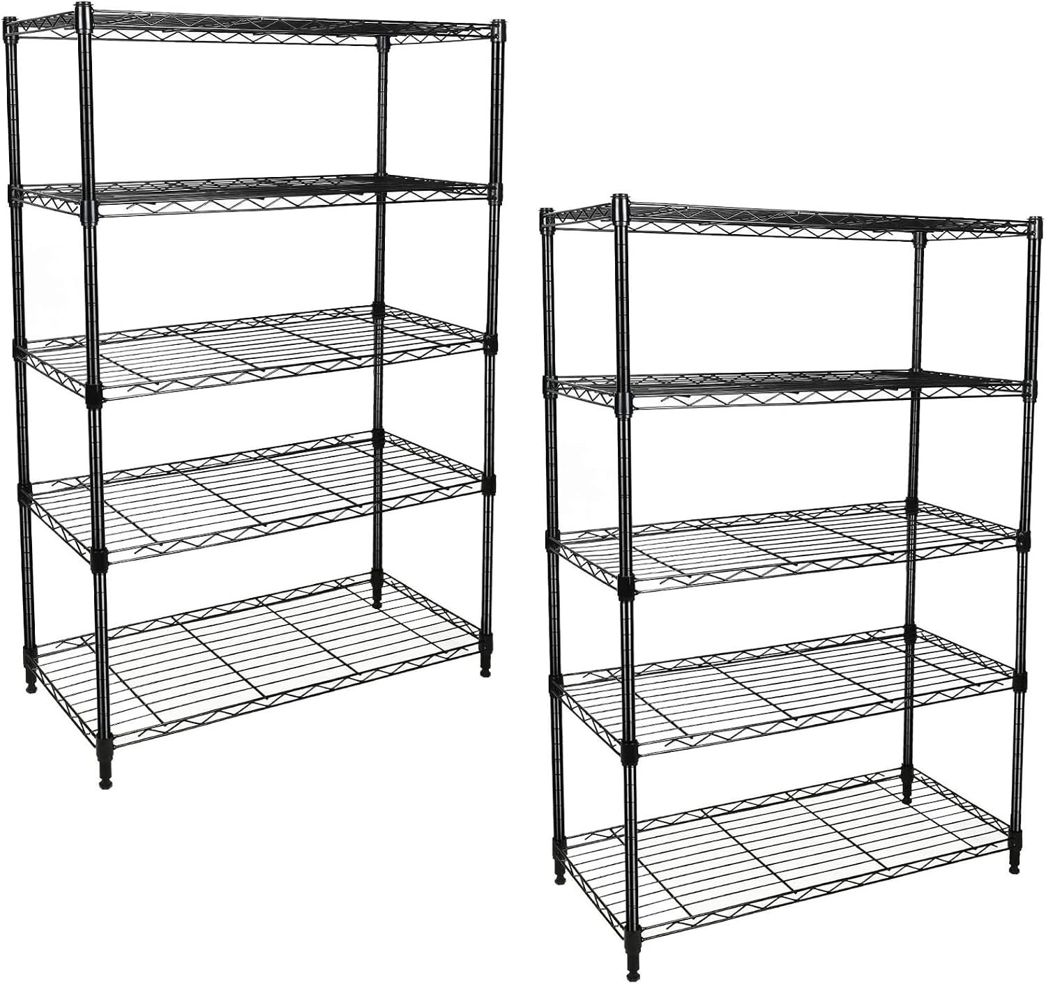 YSSOA Heavy Duty 3-Tier Storage Shelves 750Lb Capacity, 24.02" D x 13.78" W x 21.97" H Shelving Unit for Pantry, Garage, Laundry and Kitchen, Chrome