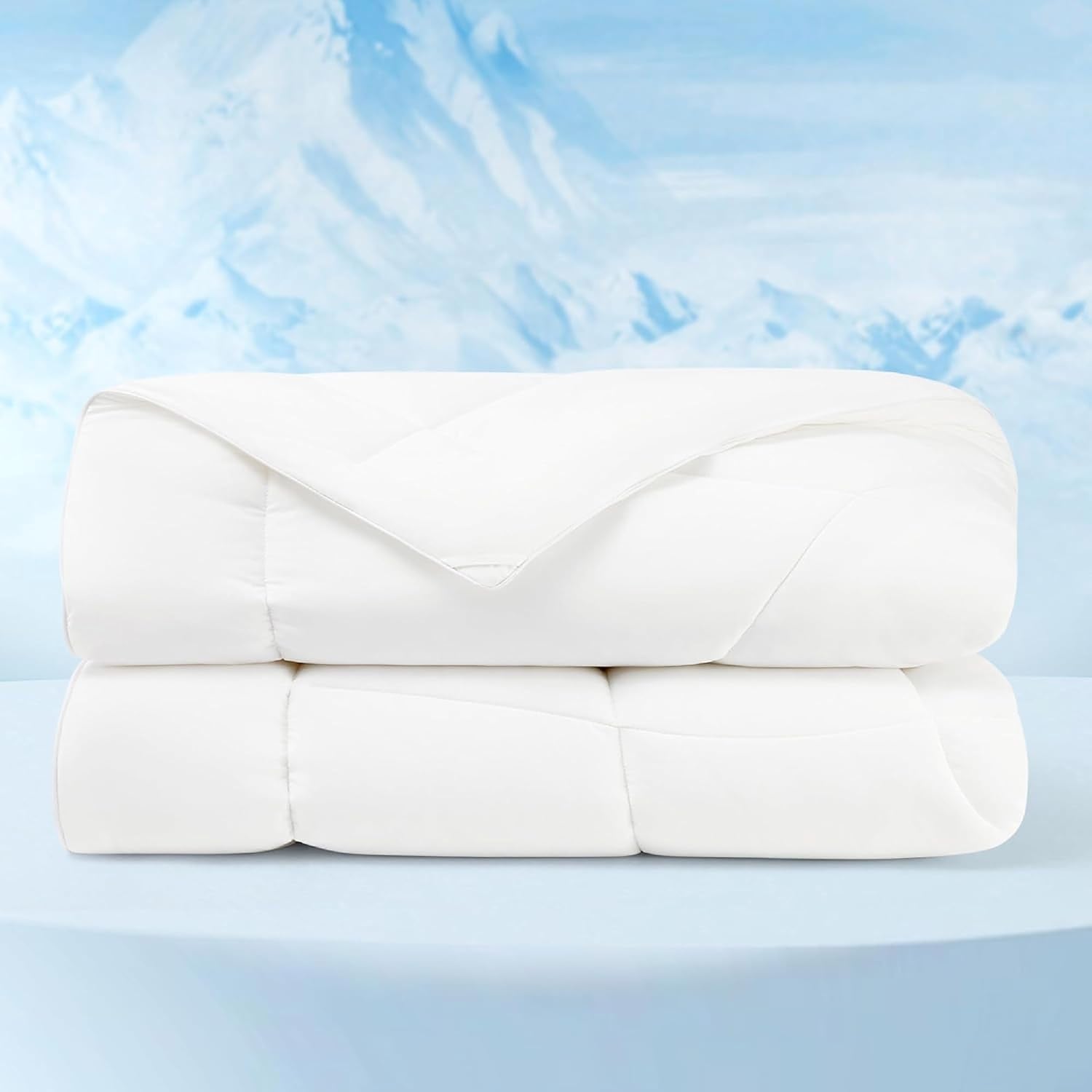 Bedsure Cooling Comforter King Size - Cooling Blankets for Hot Sleepers, Lightweight Comforter for Summer with Dual-Sided Cool Tech