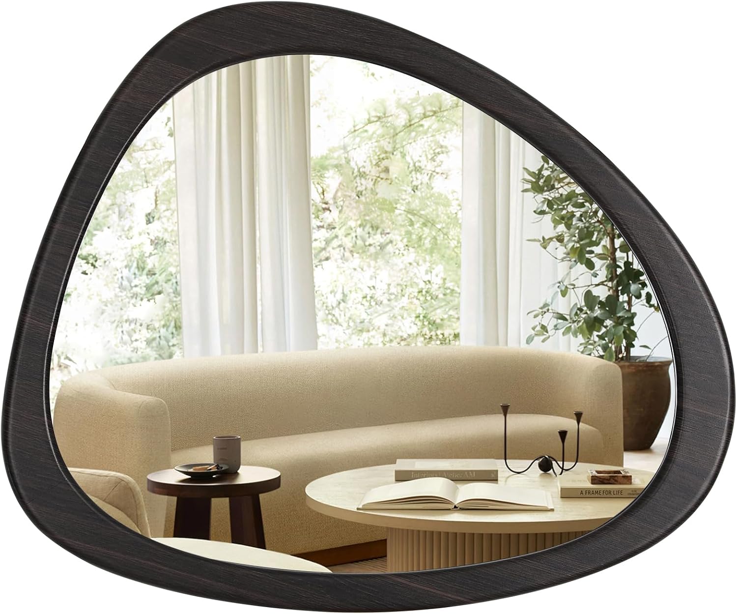 WallBeyond Asymmetrical Mirror, Irregular Mirror Full Length, Boho Wall Mirrors Decorative for Bedroom Living Room Entryway Hall