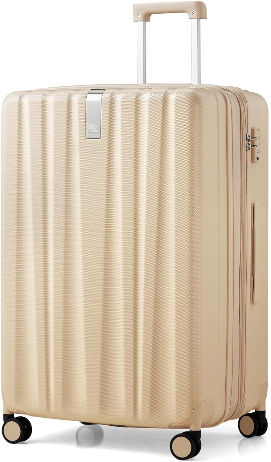 Hanke Luggage Sets 2 piece Carry On Luggage with Wheels PC Hard Shell Suitcases Lightweight Checked Travel Luggage Large Travel Suitcase Woman Men