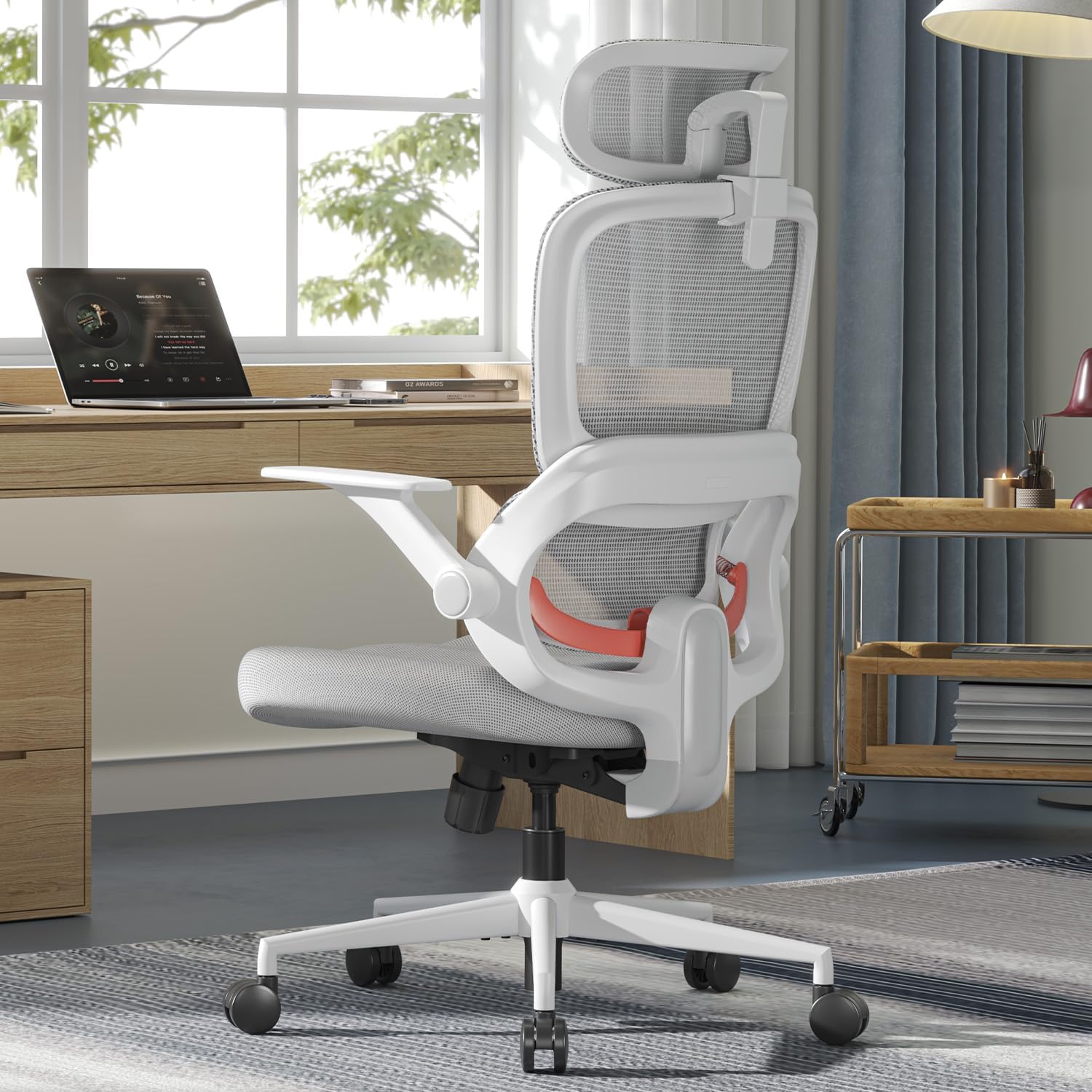 SIHOO M57 Ergonomic Mesh Office Chair, High Back Home Desk Chair with 3D Armrests, Lumbar Support and Adjustable Headrest, Comfortable Computer Chair