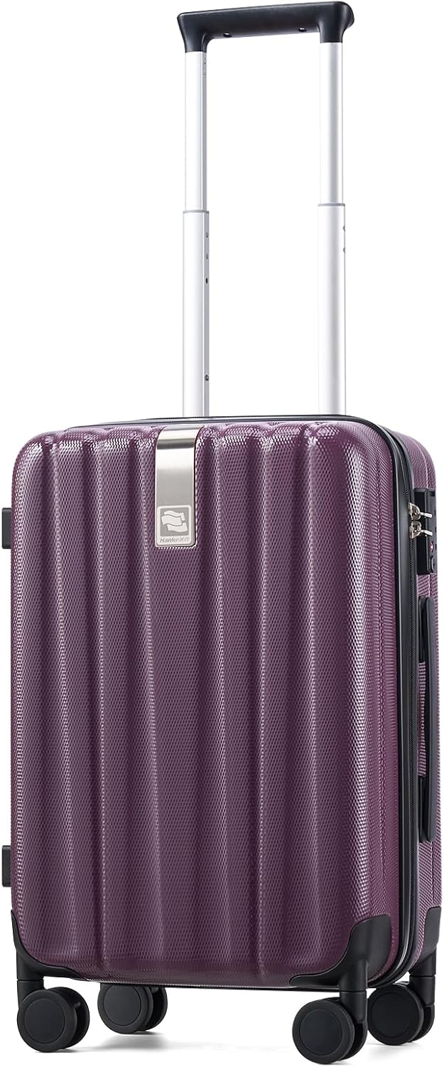 Hanke Luggage Sets 2 piece Carry On Luggage with Wheels PC Hard Shell Suitcases Lightweight Checked Travel Luggage Large Travel Suitcase Woman Men