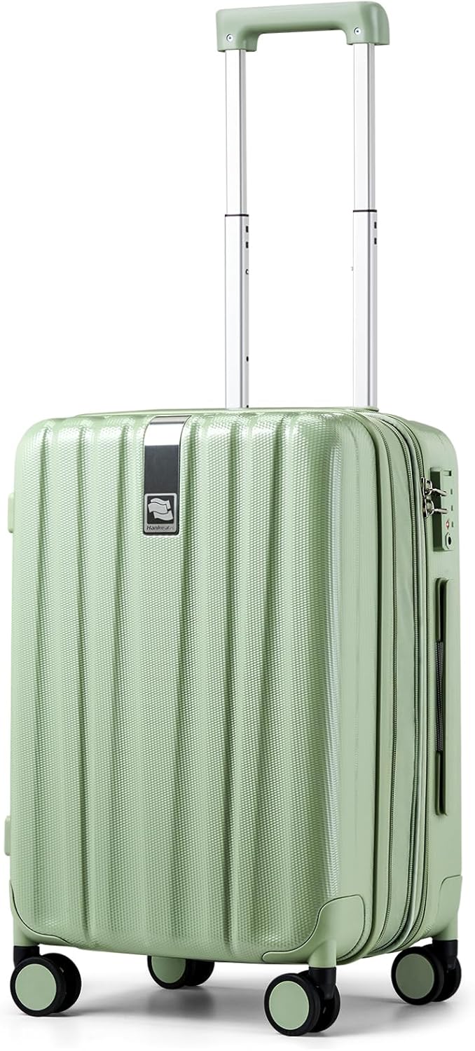 Hanke Luggage Sets 2 piece Carry On Luggage with Wheels PC Hard Shell Suitcases Lightweight Checked Travel Luggage Large Travel Suitcase Woman Men