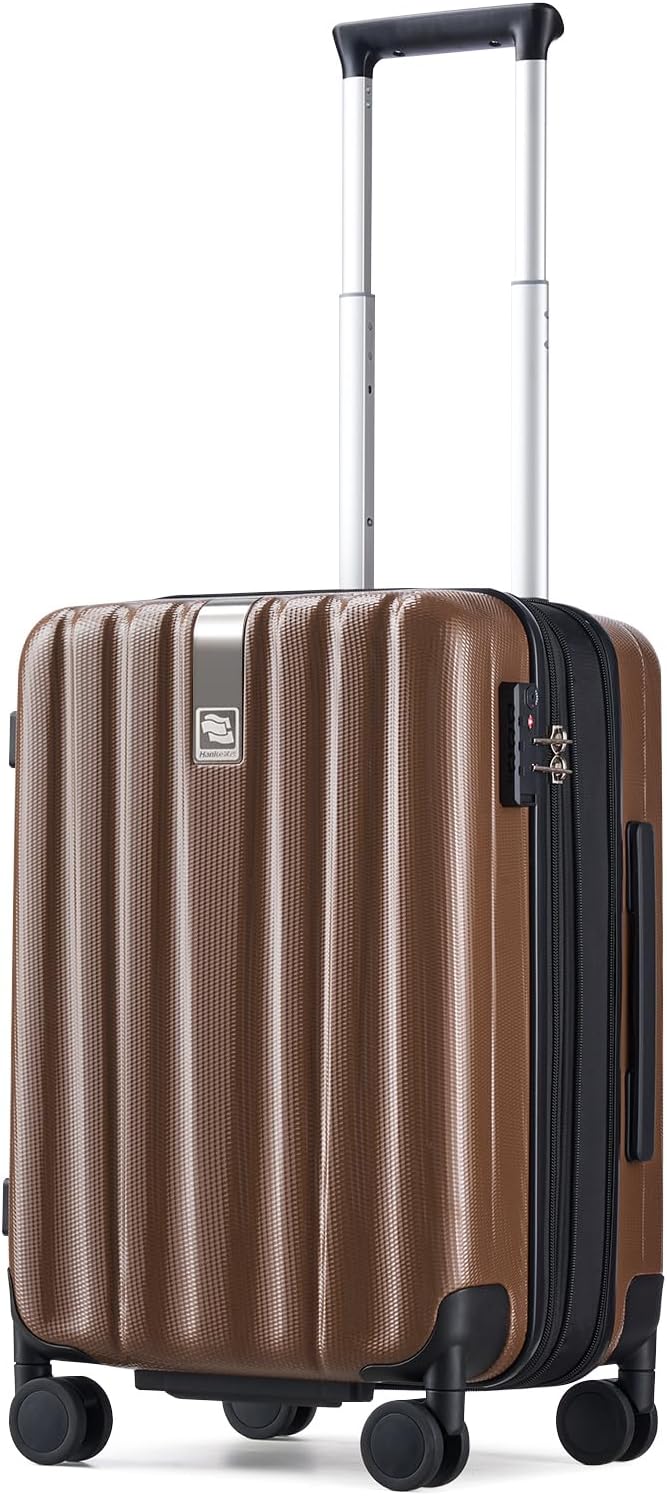 Hanke Luggage Sets 2 piece Carry On Luggage with Wheels PC Hard Shell Suitcases Lightweight Checked Travel Luggage Large Travel Suitcase Woman Men