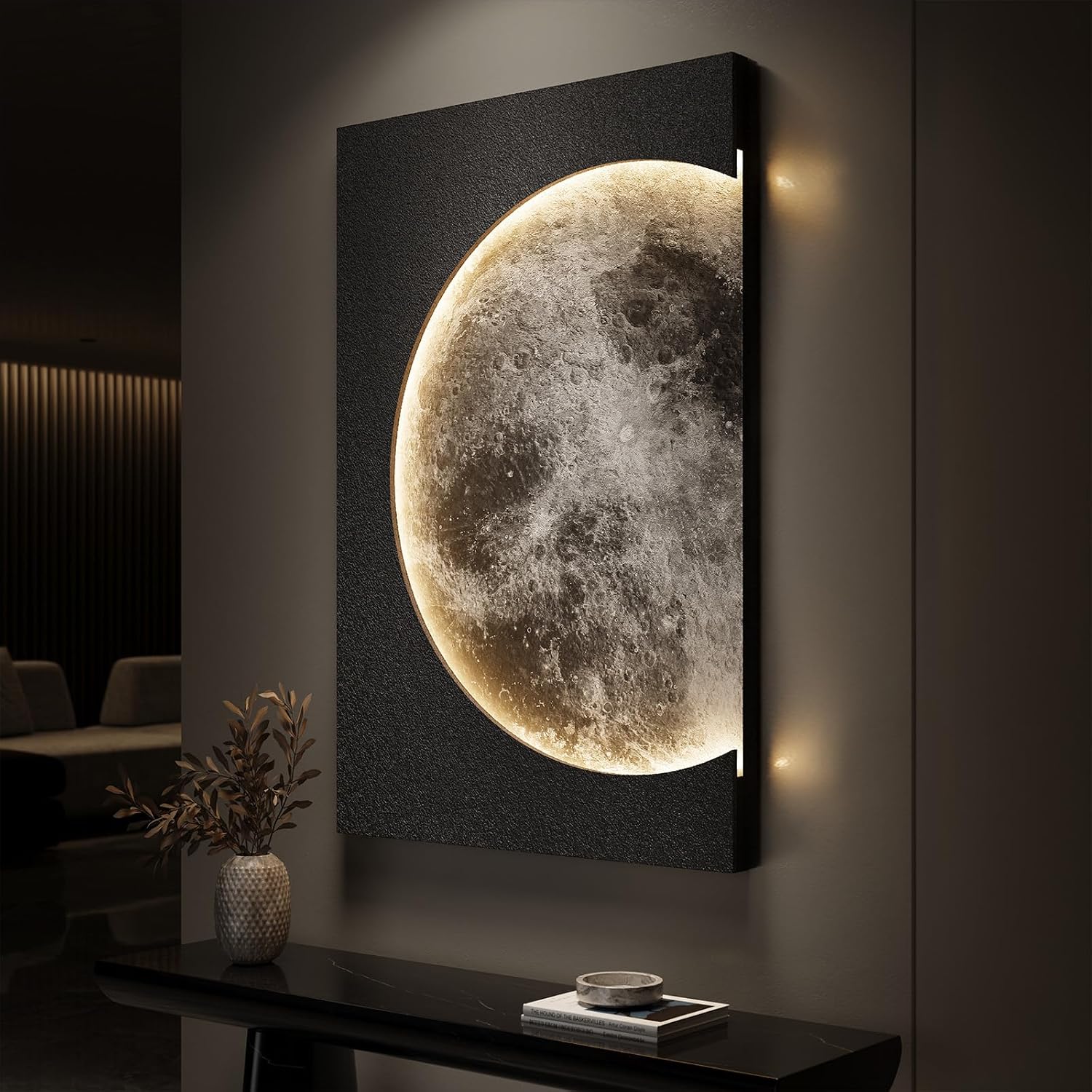 Large 3D Textured Framed Boho Modern Neutral Abstract Wall Art for Living Room, 3 Piece Black White Brown Paintings Artwork for Walls