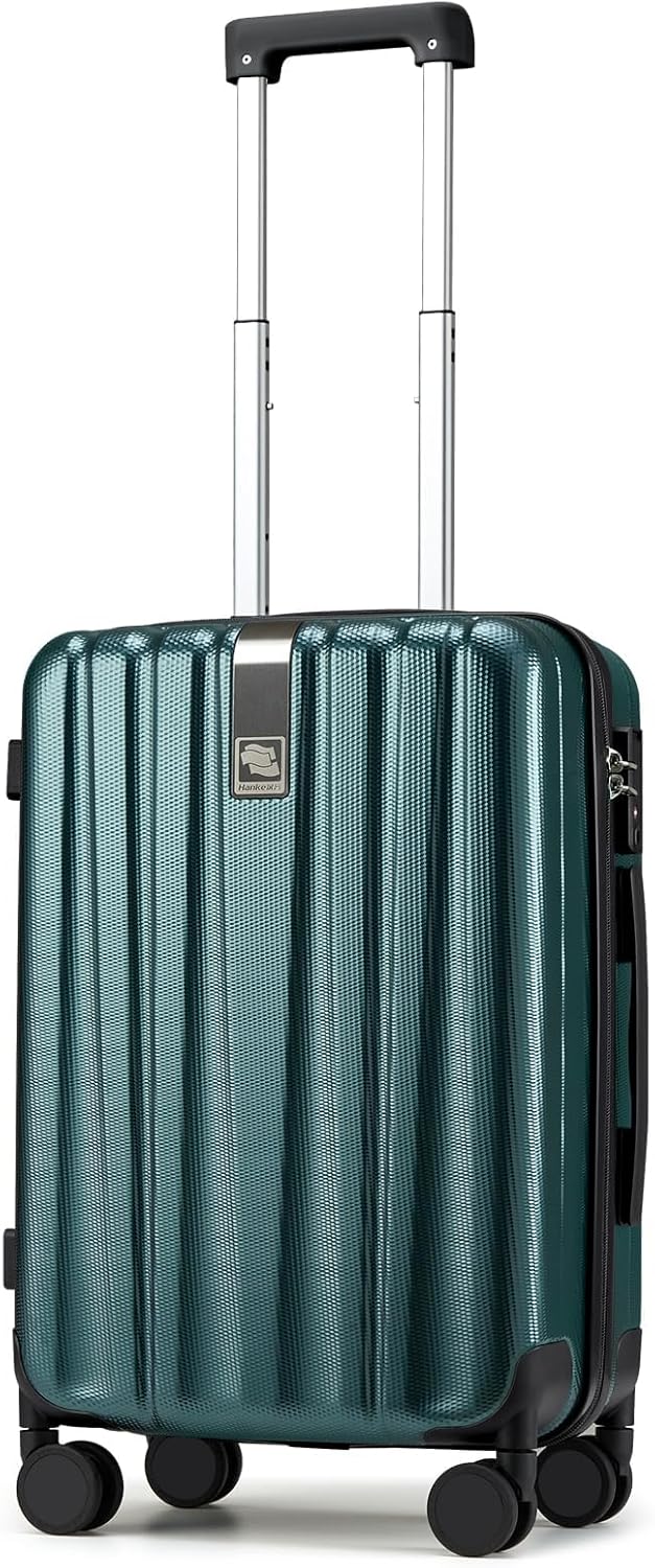 Hanke Luggage Sets 2 piece Carry On Luggage with Wheels PC Hard Shell Suitcases Lightweight Checked Travel Luggage Large Travel Suitcase Woman Men