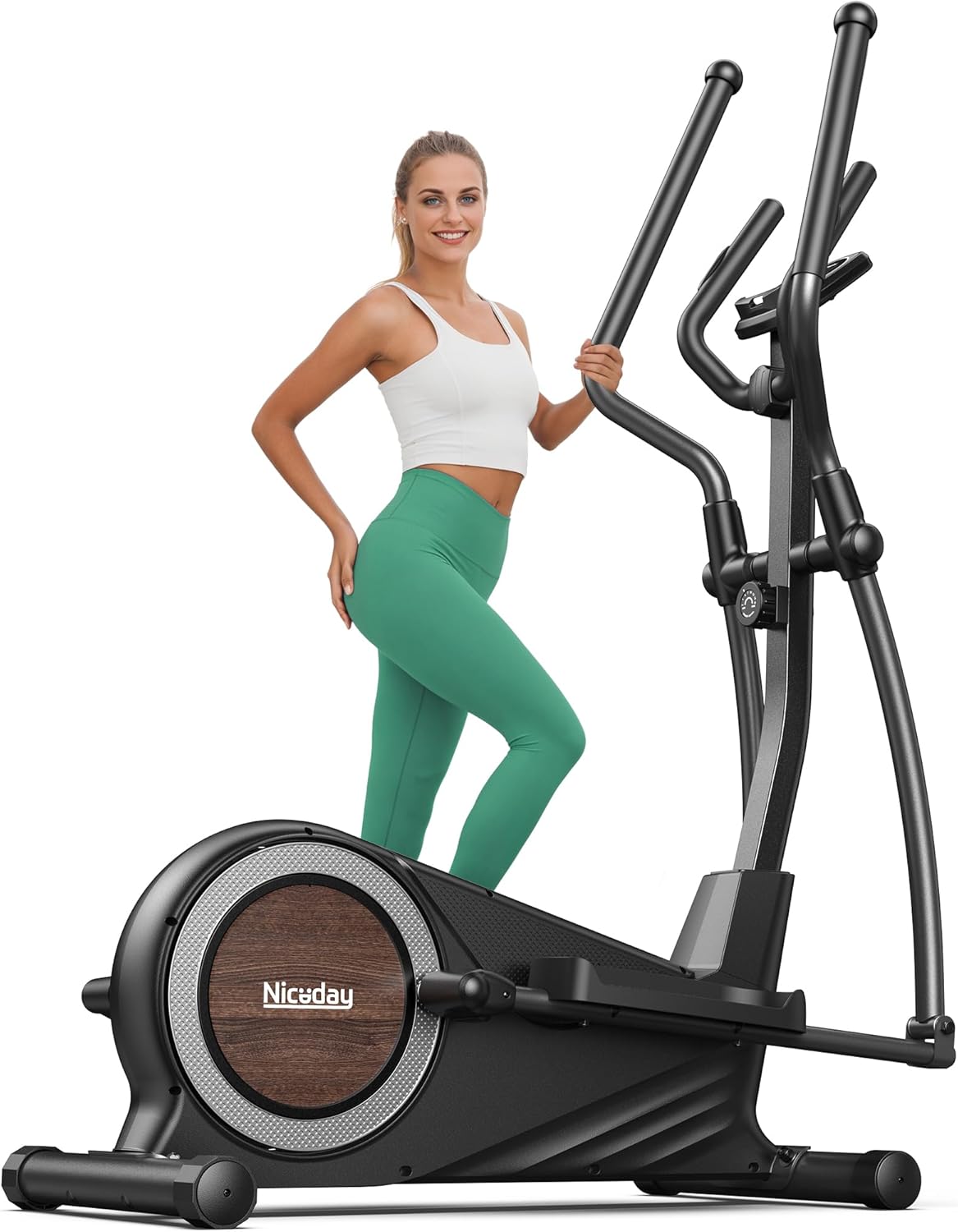 Niceday Elliptical Exercise Machine, Elliptical Machine for Home, Magnetic Elliptical Trainer with 15.5IN-19IN Stride, 16 Resistance Levels