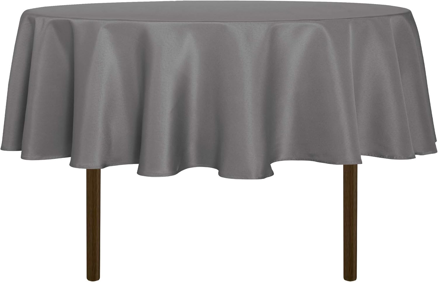 sancua 6 Pack Round Tablecloth 120 Inch White, Stain and Wrinkle Resistant Table Cloth - Washable Polyester Table Cover for Dining Tables