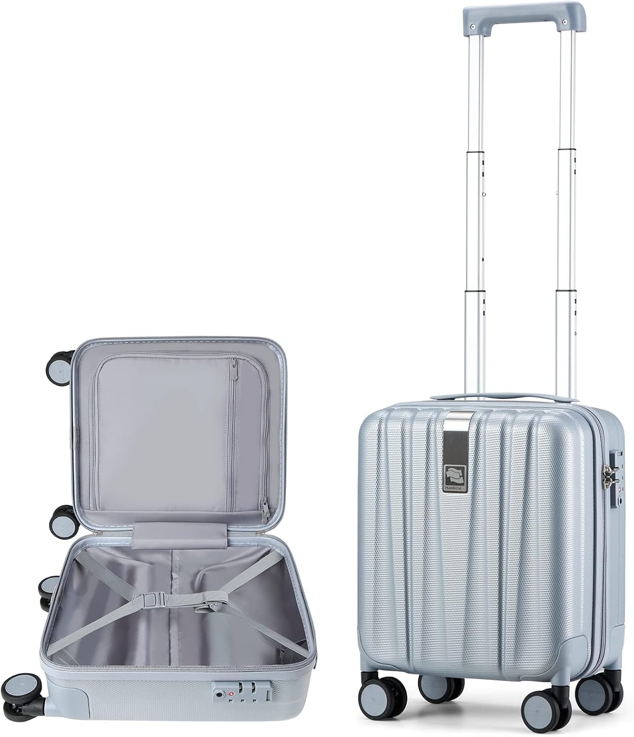 Hanke Luggage Sets 2 piece Carry On Luggage with Wheels PC Hard Shell Suitcases Lightweight Checked Travel Luggage Large Travel Suitcase Woman Men