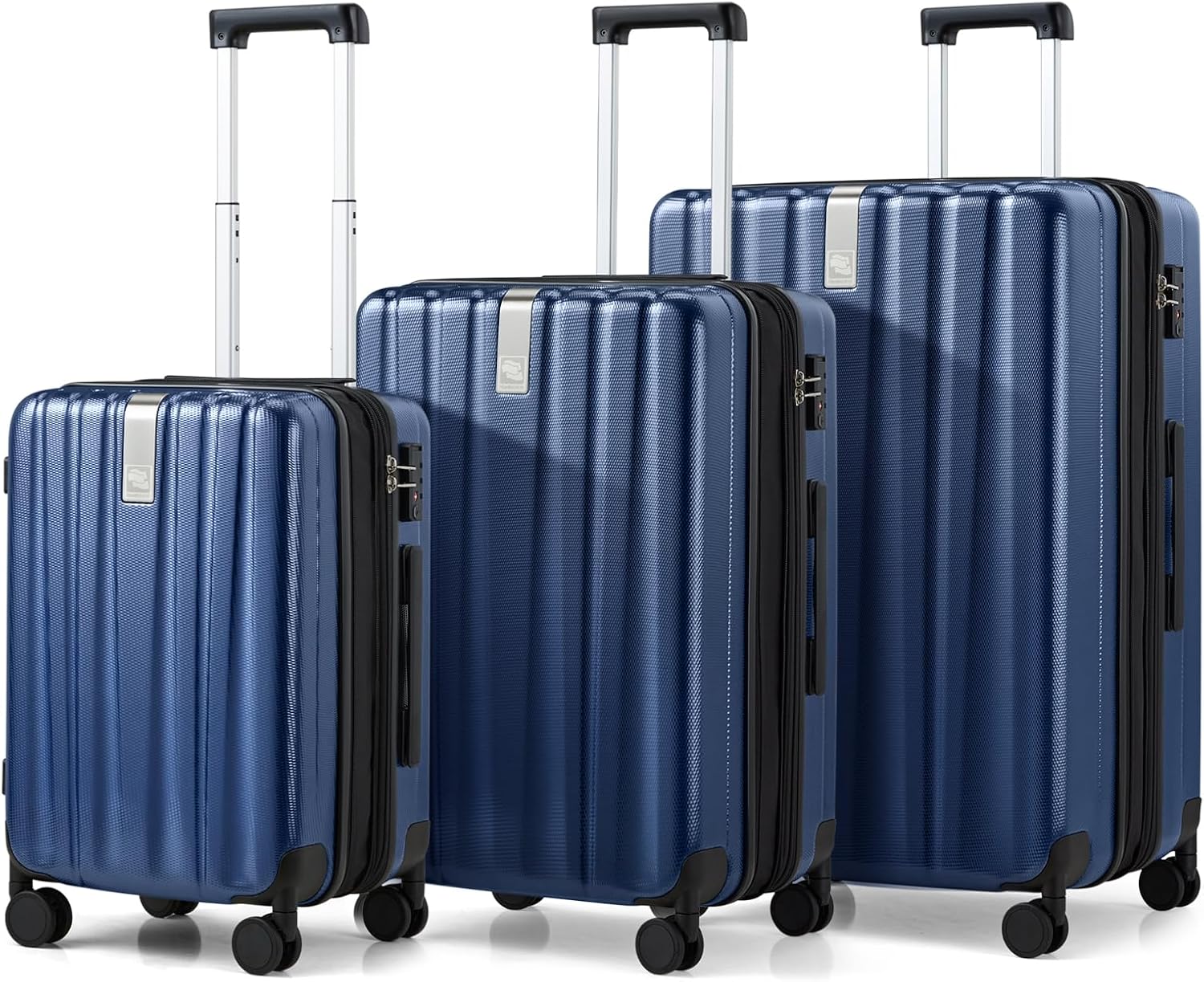 Hanke Luggage Sets 2 piece Carry On Luggage with Wheels PC Hard Shell Suitcases Lightweight Checked Travel Luggage Large Travel Suitcase Woman Men
