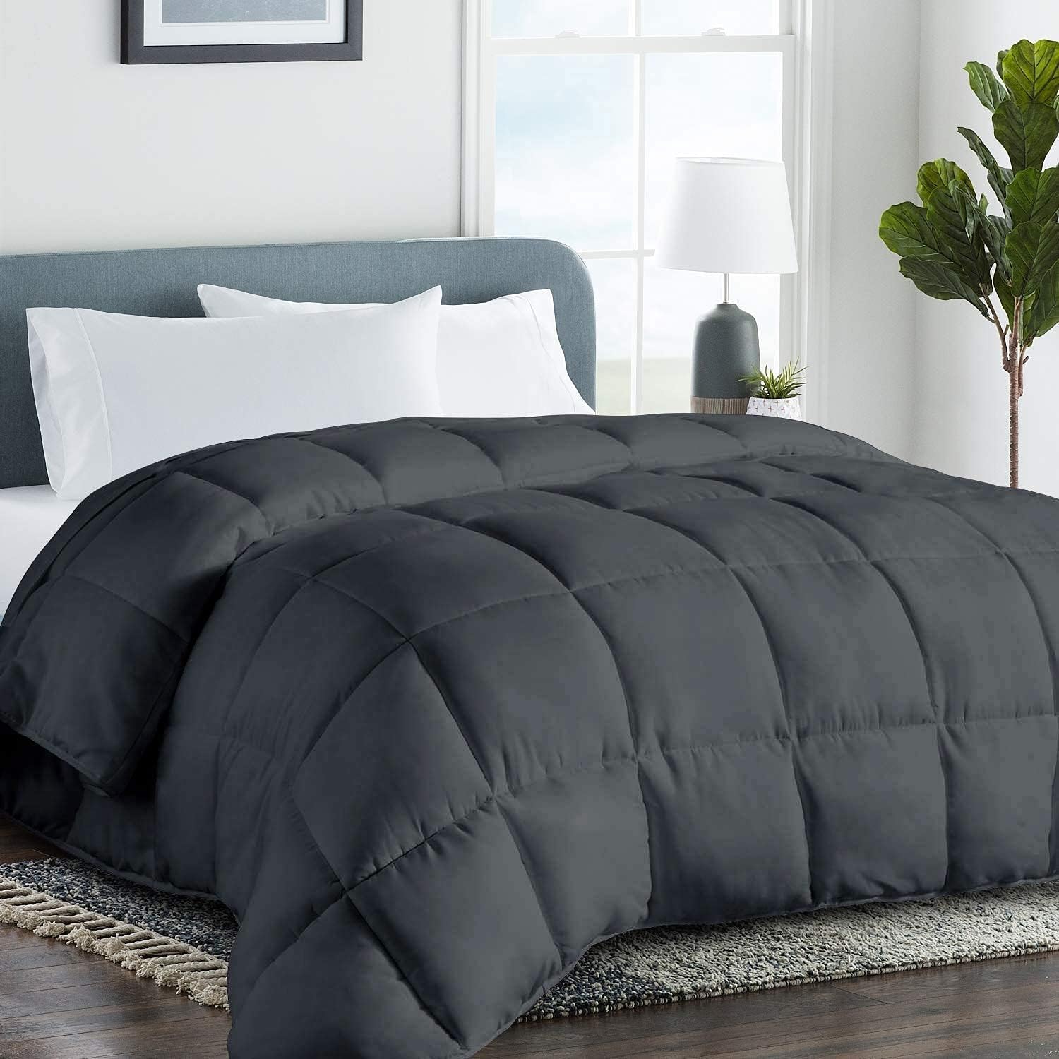 COHOME Oversized King Cooling Comforter - Down Alternative Duvet Insert, All-Season Quilted Comforter, Luxury Hotel Breathable Soft Blanket