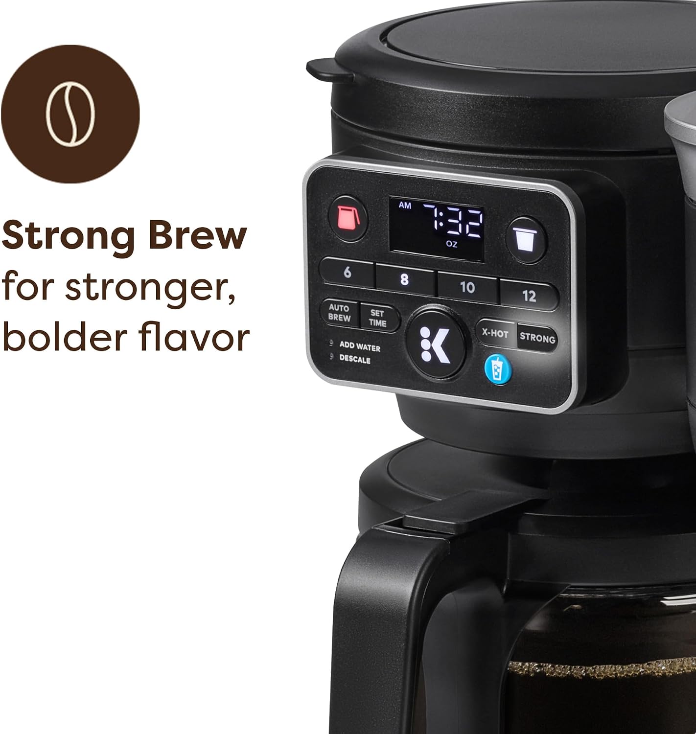 Keurig K-Duo Hot and Iced Single Serve and Carafe Coffee Maker, MultiStream Technology, 72oz Reservoir (Gen 2), Multistream Tech