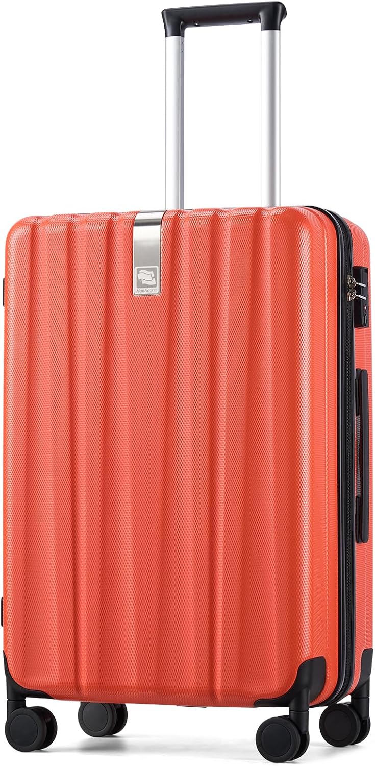 Hanke Luggage Sets 2 piece Carry On Luggage with Wheels PC Hard Shell Suitcases Lightweight Checked Travel Luggage Large Travel Suitcase Woman Men