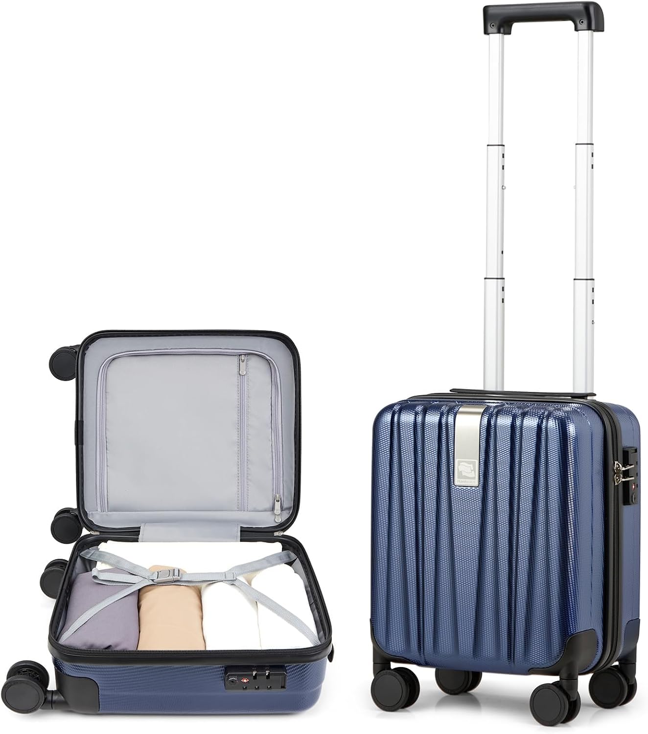 Hanke Luggage Sets 2 piece Carry On Luggage with Wheels PC Hard Shell Suitcases Lightweight Checked Travel Luggage Large Travel Suitcase Woman Men