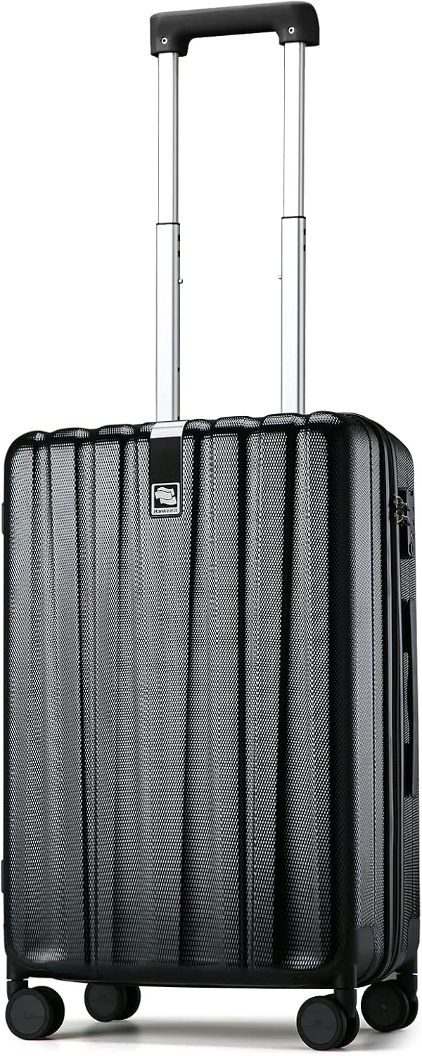 Hanke Luggage Sets 2 piece Carry On Luggage with Wheels PC Hard Shell Suitcases Lightweight Checked Travel Luggage Large Travel Suitcase Woman Men