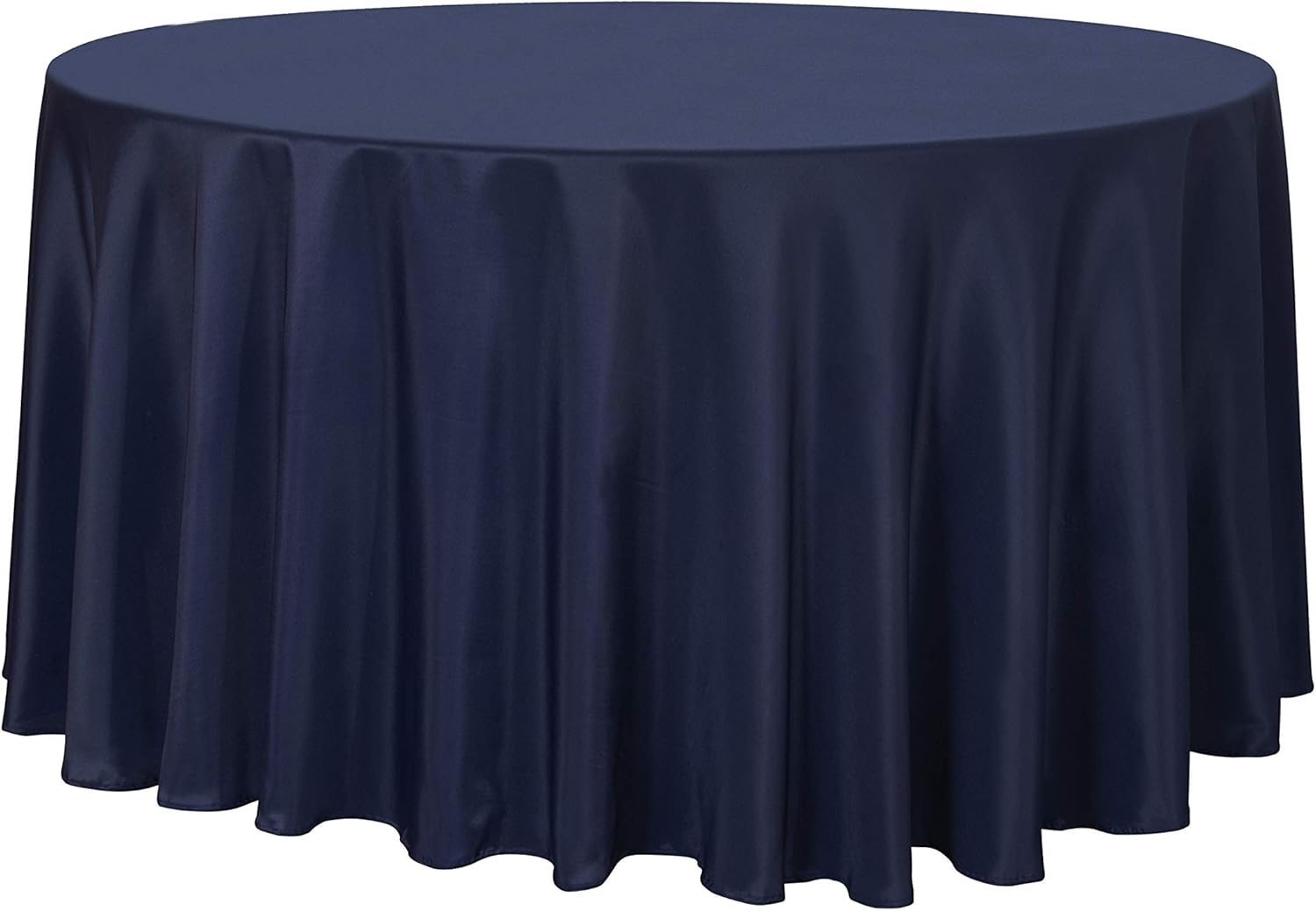 sancua 6 Pack Round Tablecloth 120 Inch White, Stain and Wrinkle Resistant Table Cloth - Washable Polyester Table Cover for Dining Tables