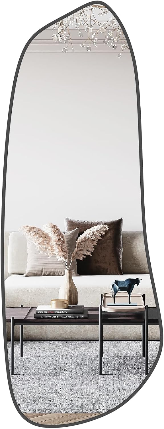 WallBeyond Asymmetrical Mirror, Irregular Mirror Full Length, Boho Wall Mirrors Decorative for Bedroom Living Room Entryway Hall