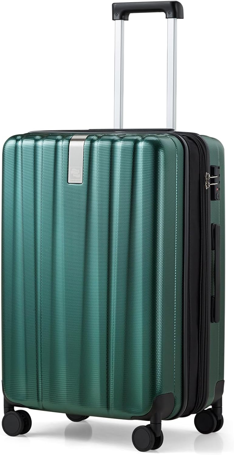 Hanke Luggage Sets 2 piece Carry On Luggage with Wheels PC Hard Shell Suitcases Lightweight Checked Travel Luggage Large Travel Suitcase Woman Men