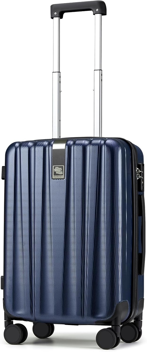 Hanke Luggage Sets 2 piece Carry On Luggage with Wheels PC Hard Shell Suitcases Lightweight Checked Travel Luggage Large Travel Suitcase Woman Men