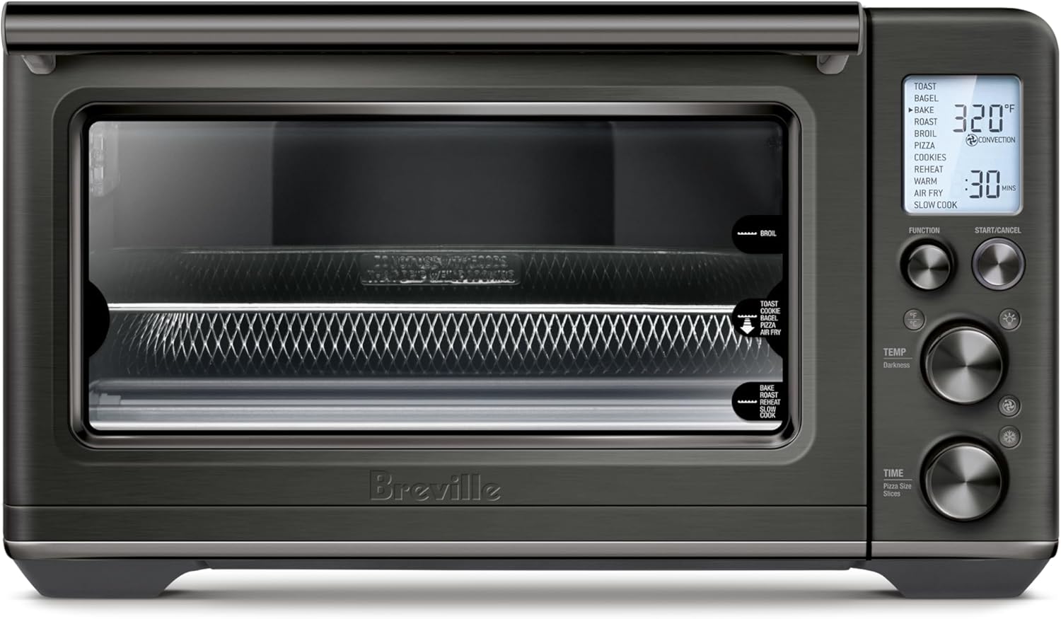 Breville BOV860BTR Smart Oven Air Fryer and Convection Oven, Black Truffle